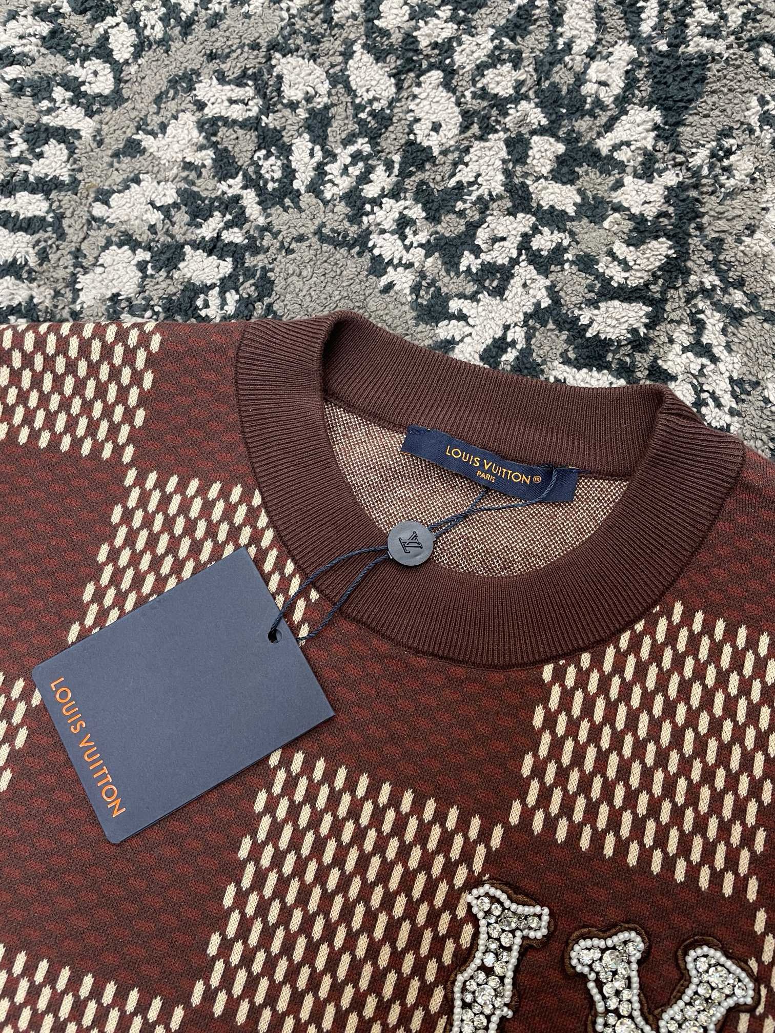 Bagsaaa Damier Graphic T-Shirt Brown