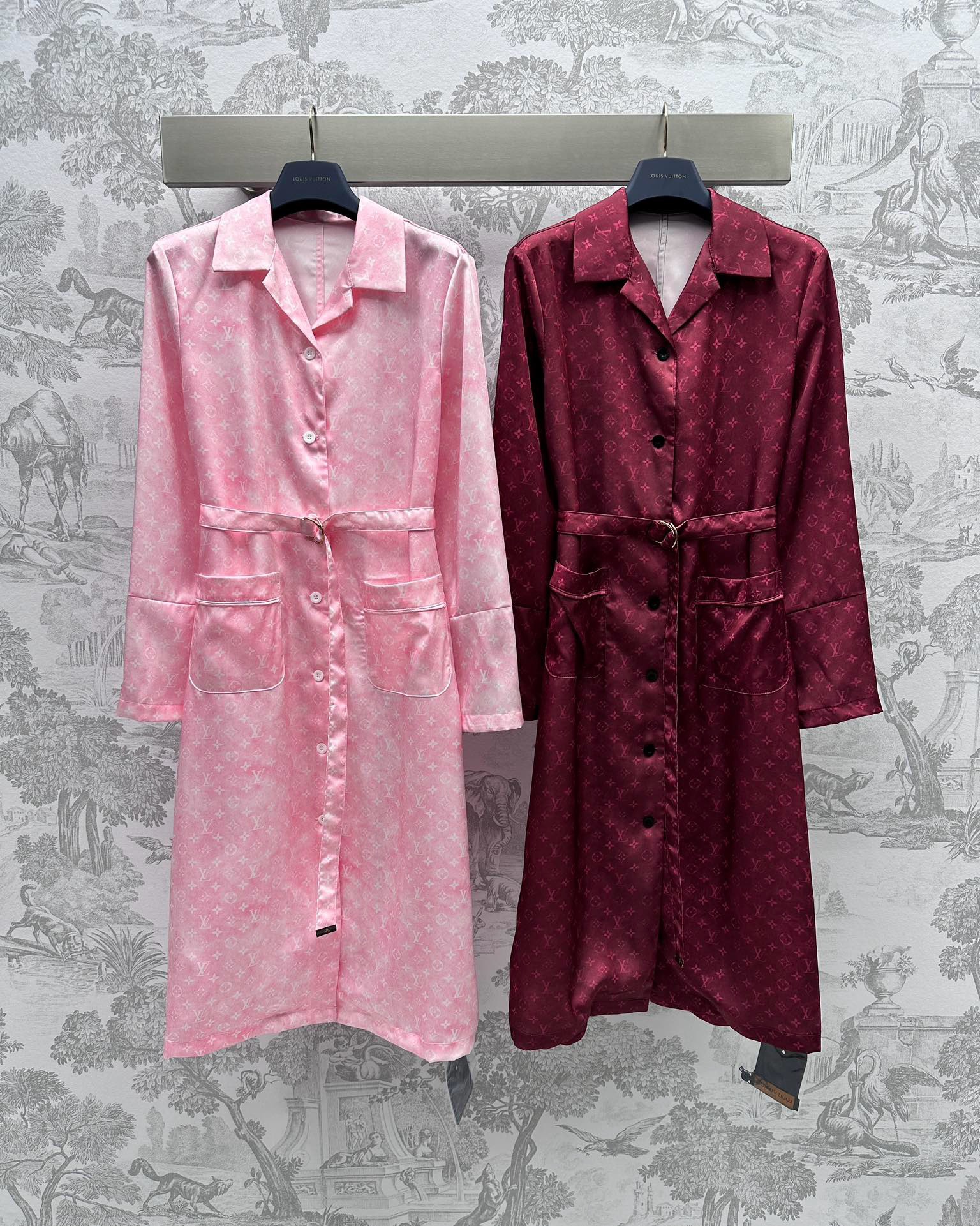 Bagsaaa L0vis Vvtt0n Monogram Cloud Shirt Dress