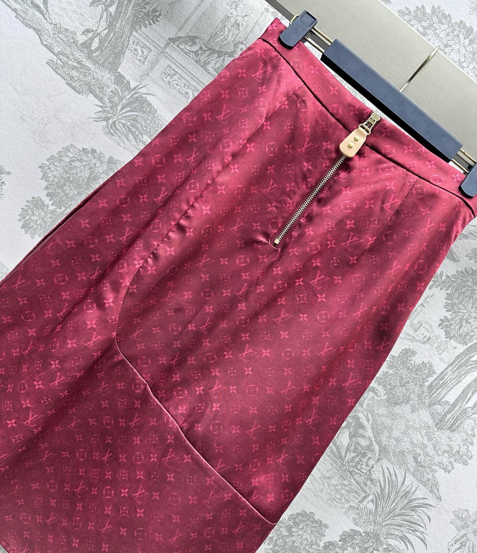 Bagsaaa L0vis Vvtt0n Monogram Cloud Wrap-Effect Skirt