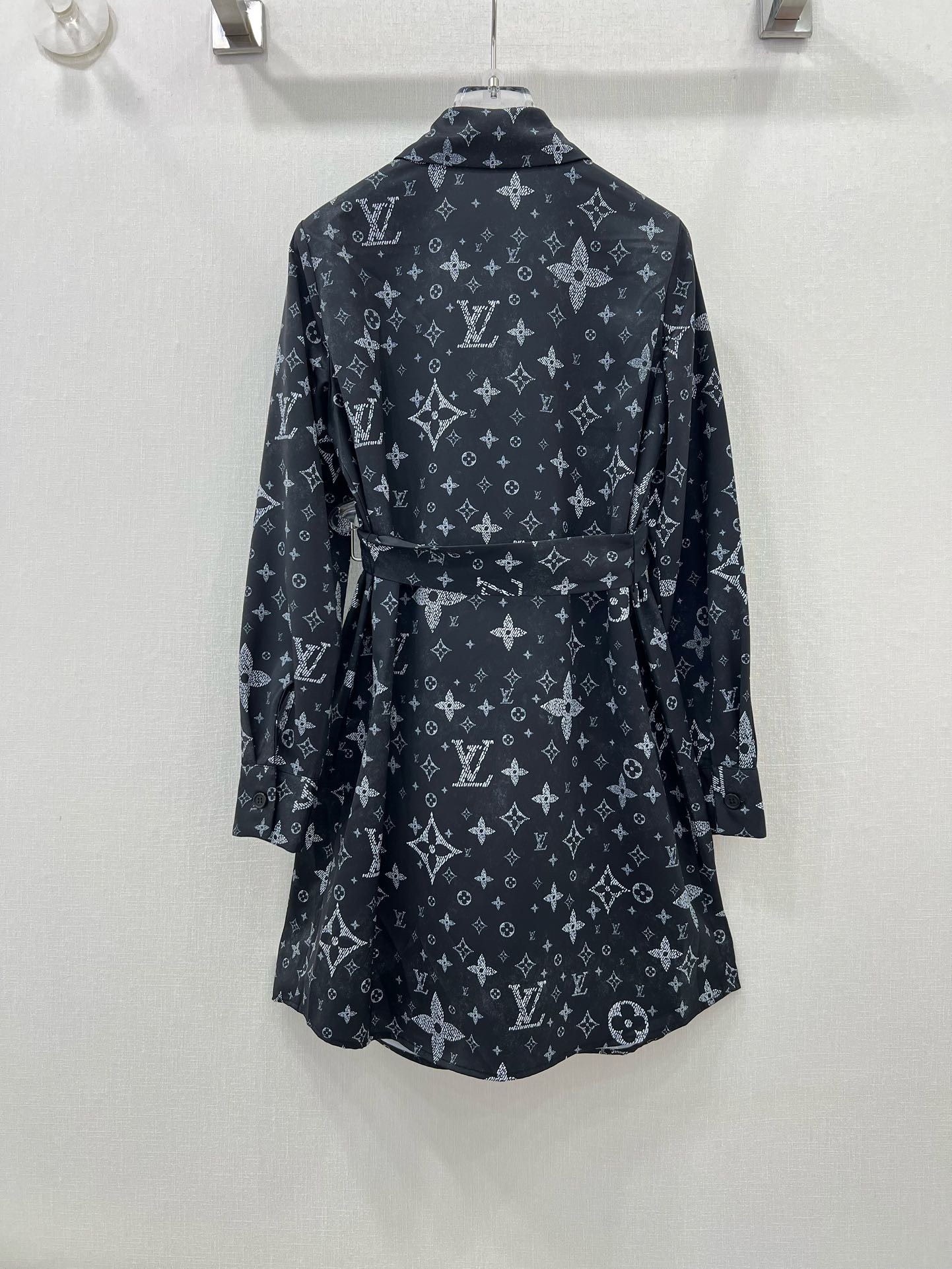 Bagsaaa L0vis Vvtt0n Monogram Black Dress