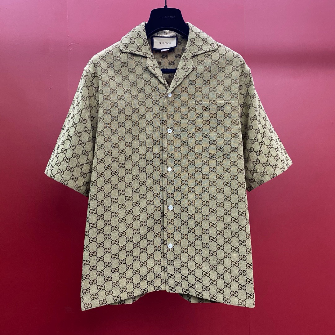 Bagsaaa Gvc*1 GG linen-blend shirt