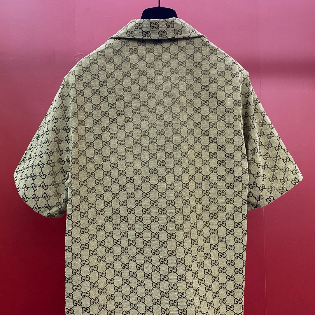 Bagsaaa Gvc*1 GG linen-blend shirt