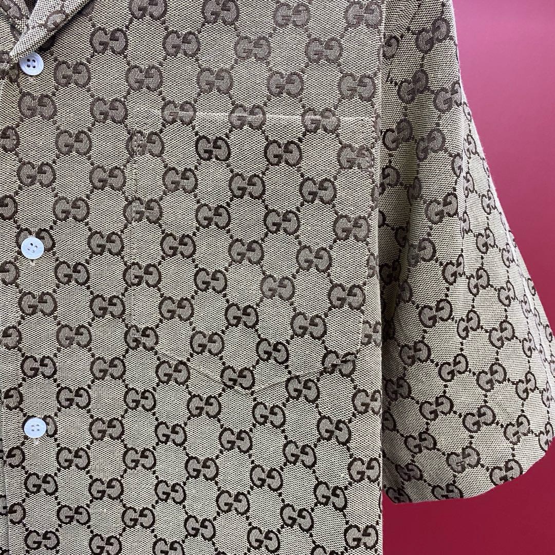 Bagsaaa Gvc*1 GG linen-blend shirt