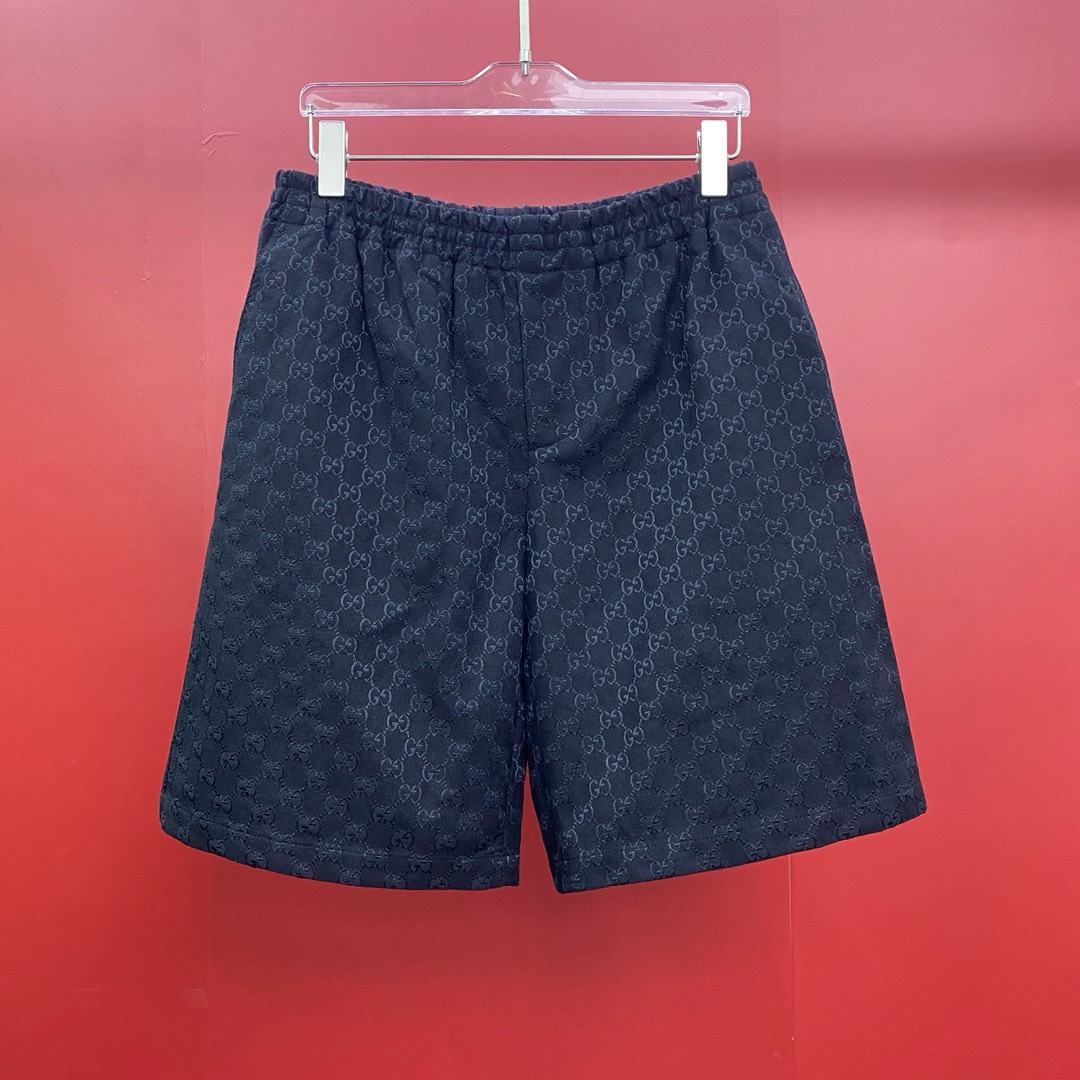 Bagsaaa Gvc*1 GG linen-blend short in black