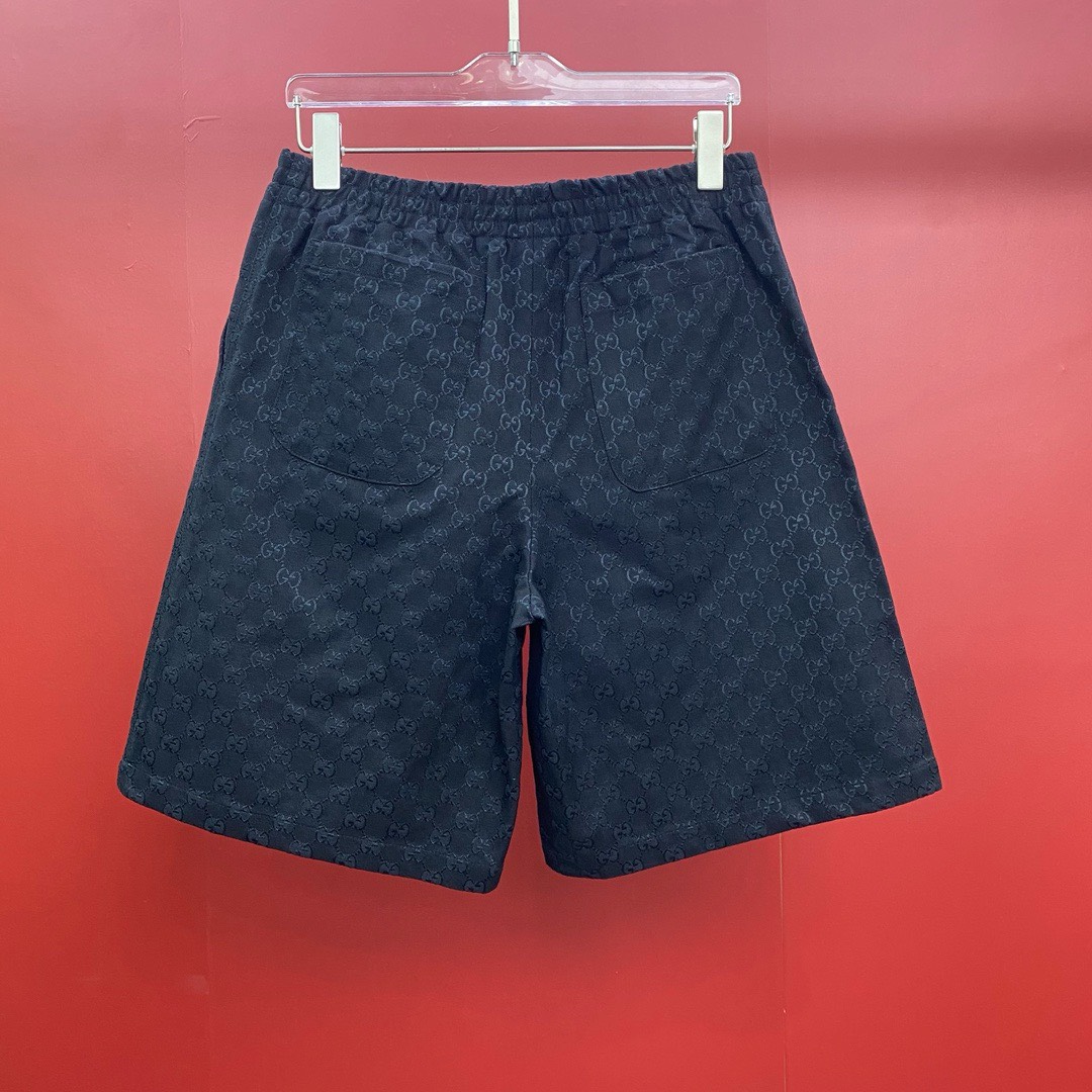 Bagsaaa Gvc*1 GG linen-blend short in black