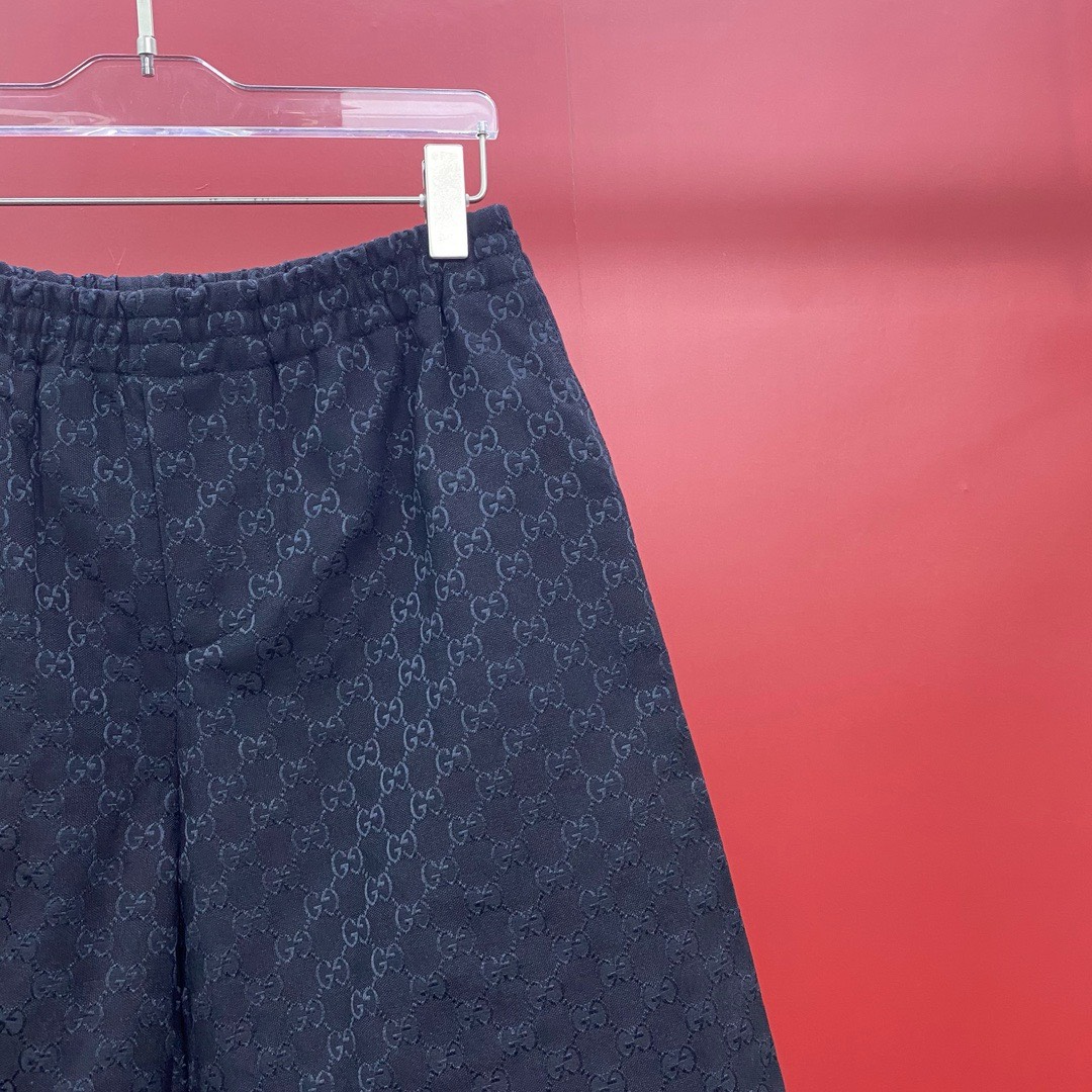 Bagsaaa Gvc*1 GG linen-blend short in black