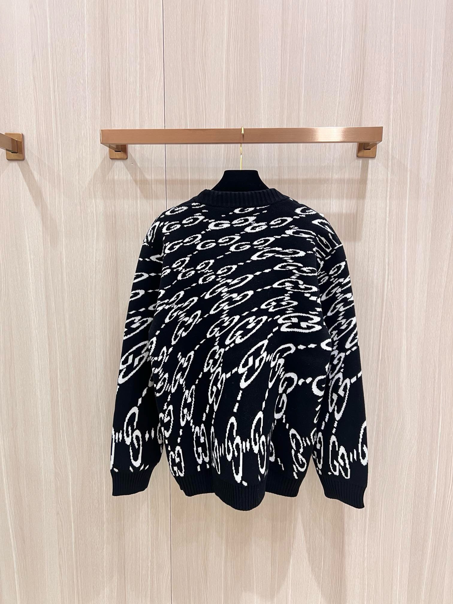 Bagsaaa Gvc*1 WAVY GG COTTON JUMPER Knitwear