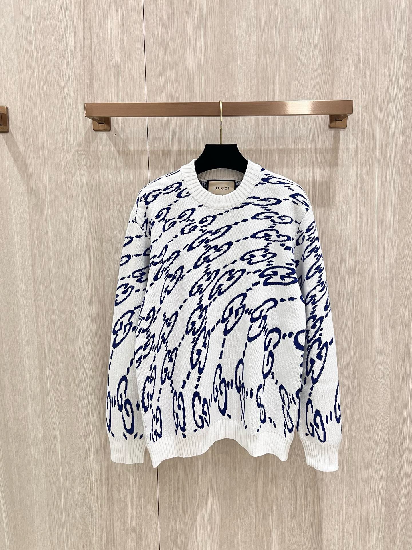 Bagsaaa Gvc*1 WAVY GG COTTON JUMPER Knitwear