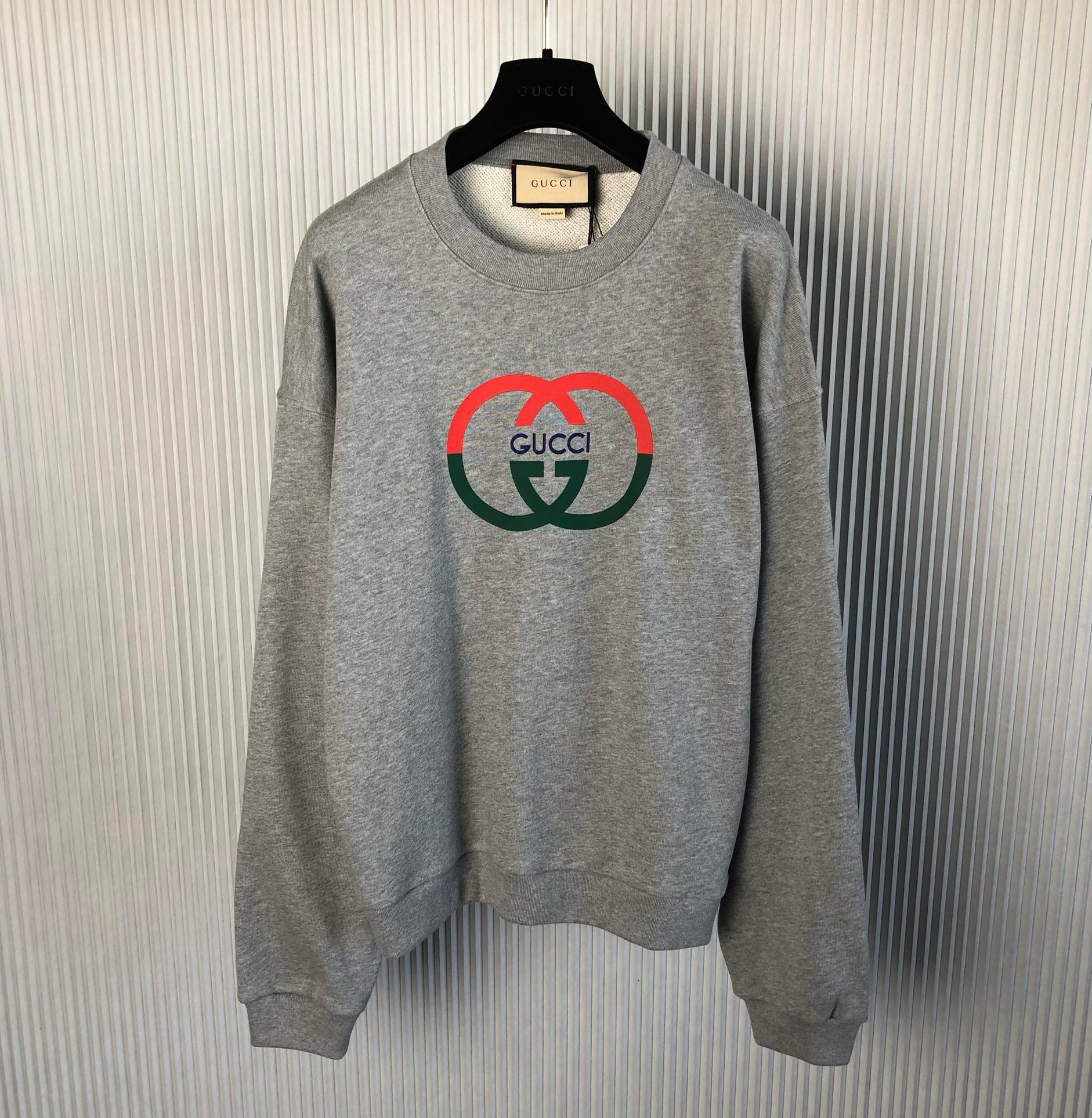 Bagsaaa Gvc*1 Sweater with Interlocking G Grey