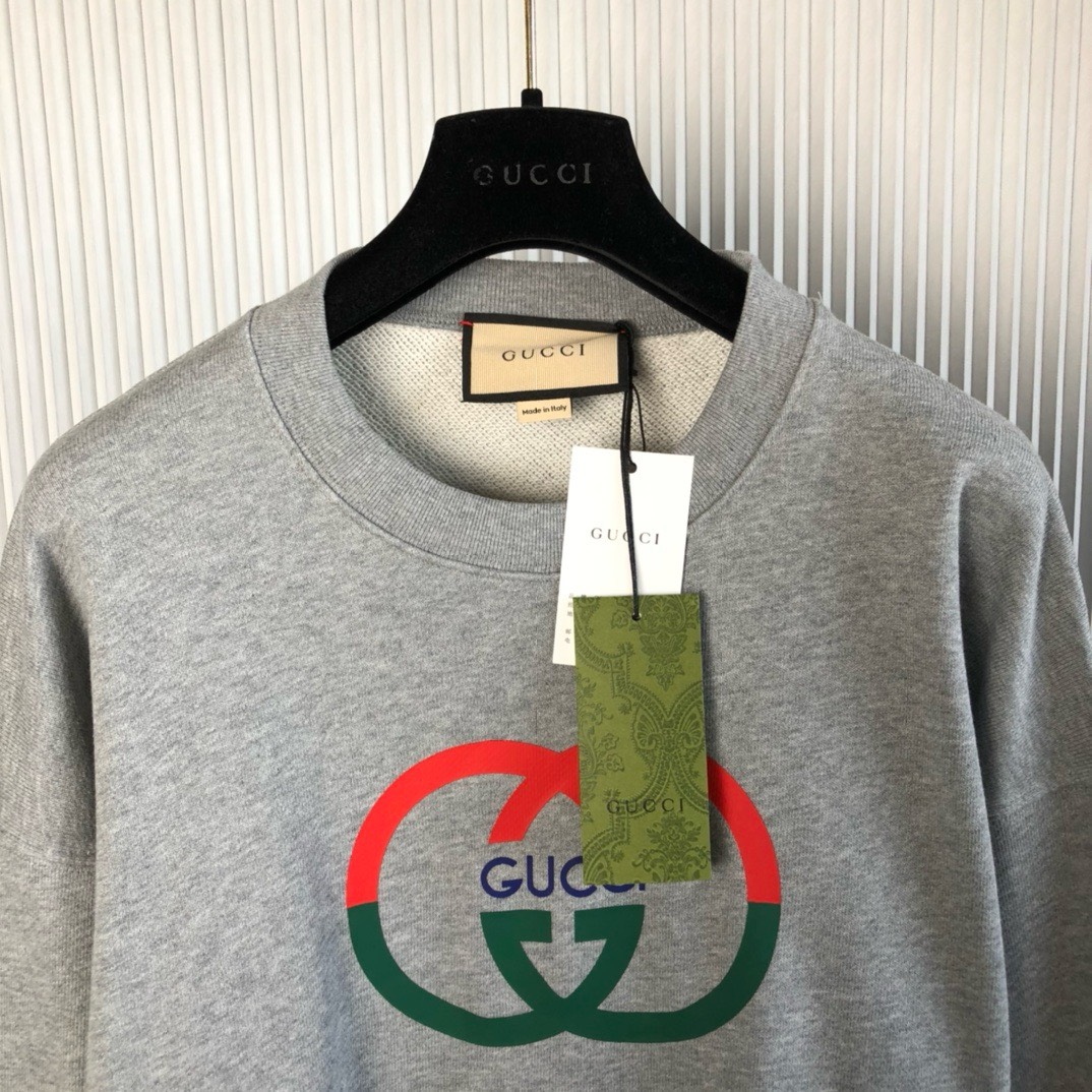 Bagsaaa Gvc*1 Sweater with Interlocking G Grey