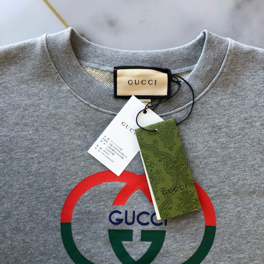 Bagsaaa Gvc*1 Sweater with Interlocking G Grey