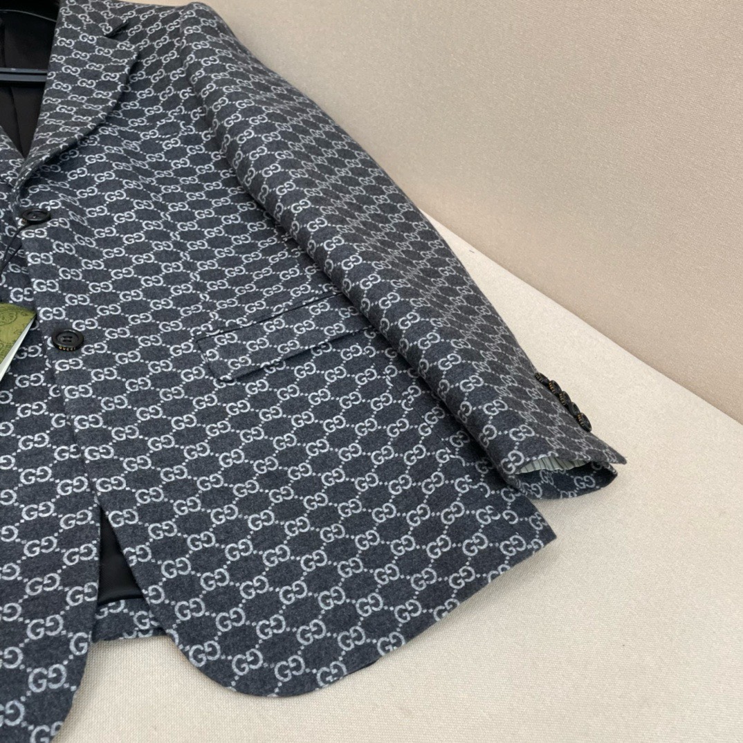 Bagsaaa Gvc*1 GG-print flannel blazer