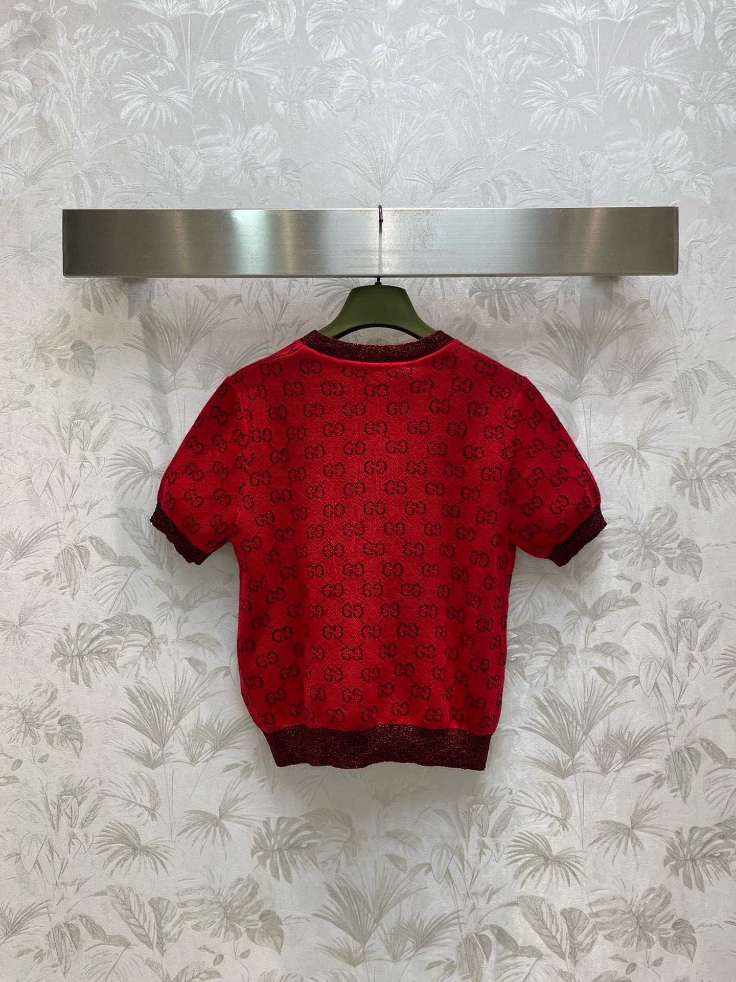 Bagsaaa Gvc*1 GG knit wool top in red