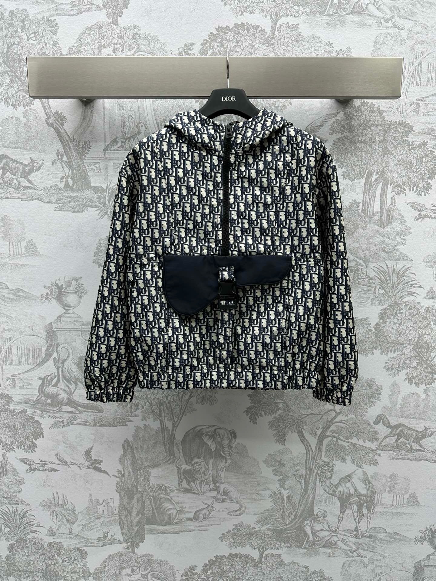 Bagsaaa D10r 24 Spring Saddle Pocket Suit Set hooded windbreaker and A-lined Skirt