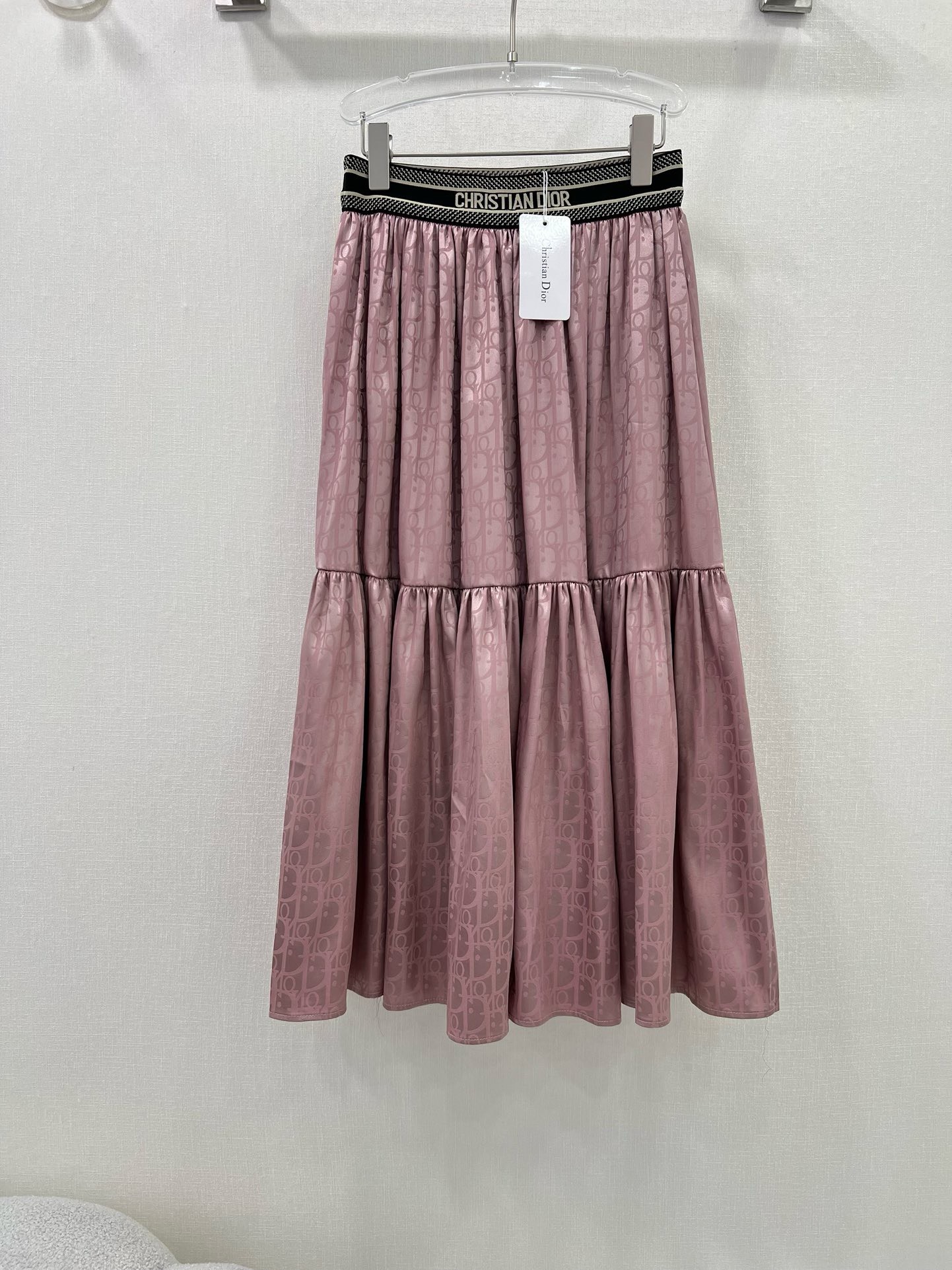 Bagsaaa D10r Women Long Skirt Oblique Pattern
