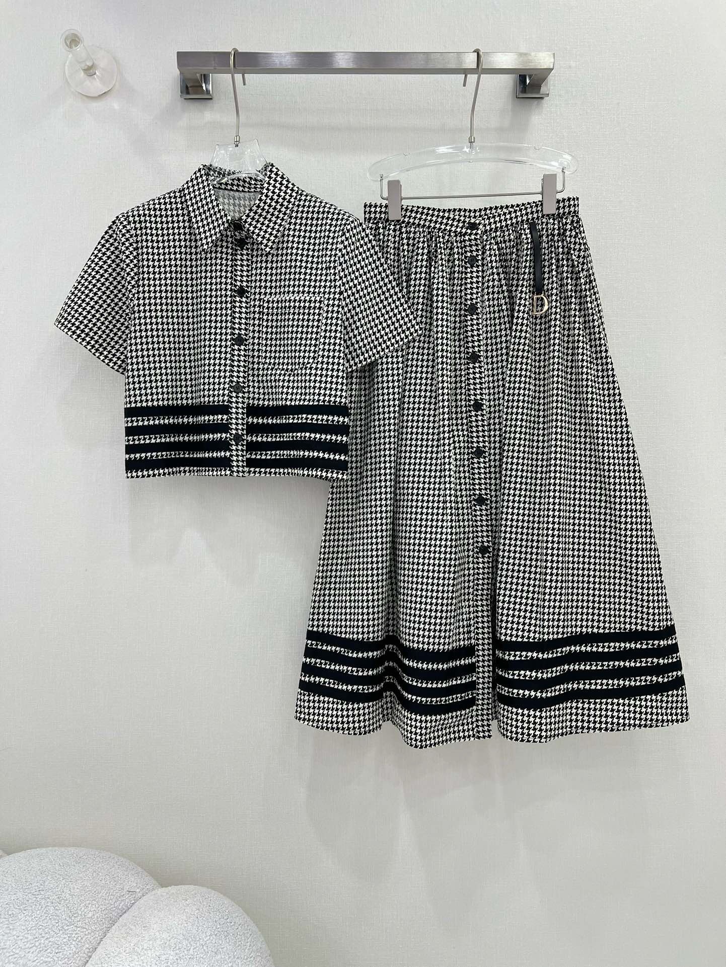 Bagsaaa D10r Set Houndstooth Pattern