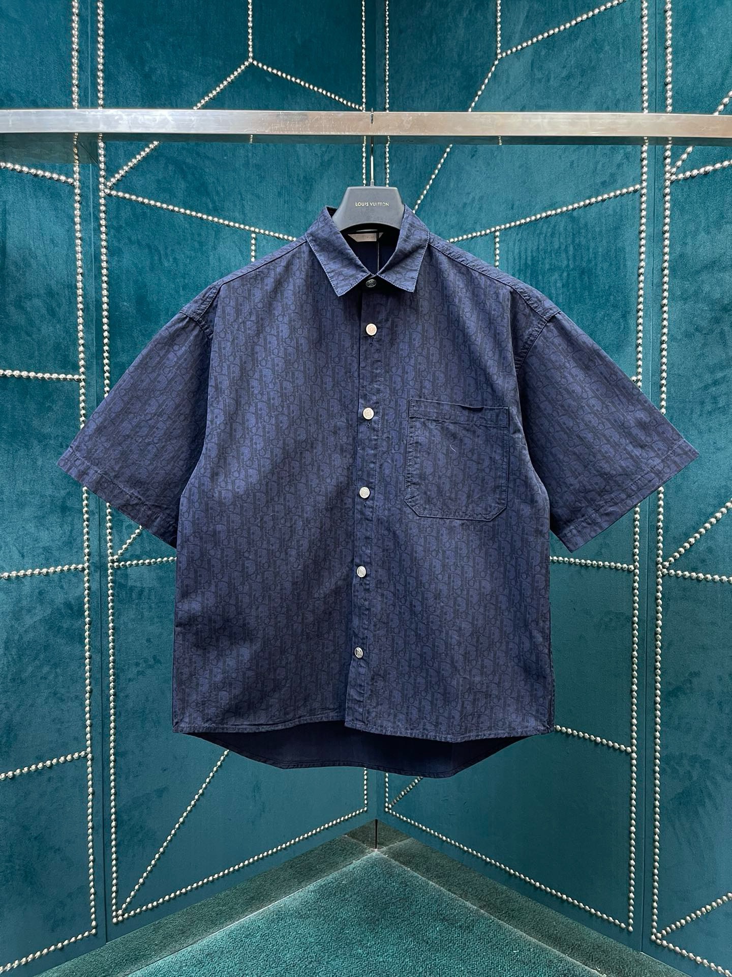 Bagsaaa D10r T-Shirt Blue Jacquard Oblique