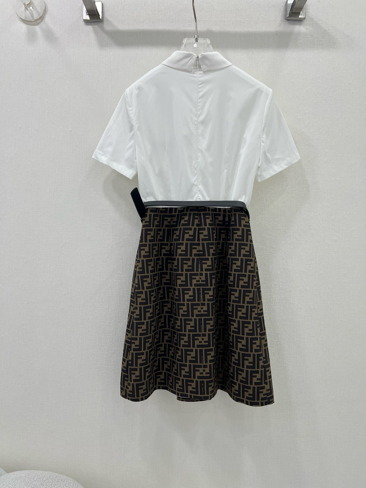 Bagsaaa F**di Shirt Belt Dress FF Pattern