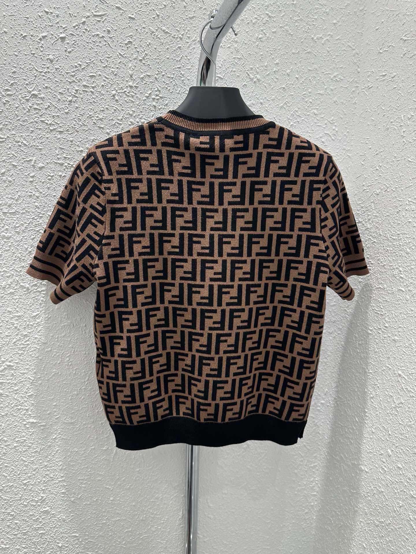 Bagsaaa F**di Knitwear Pullover FF Motif Short Sleeves