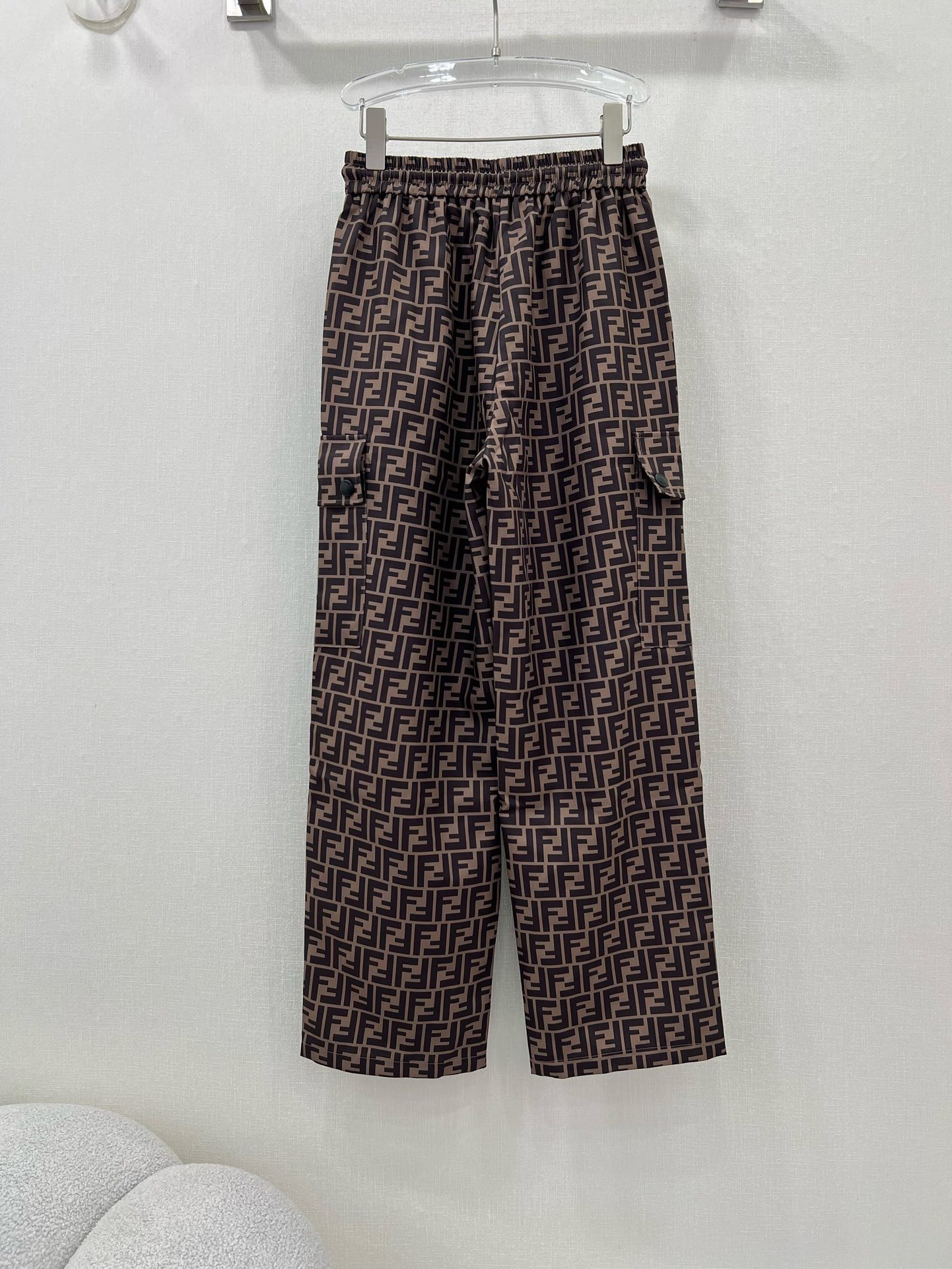 Bagsaaa F**di Pant FF Motif Brown