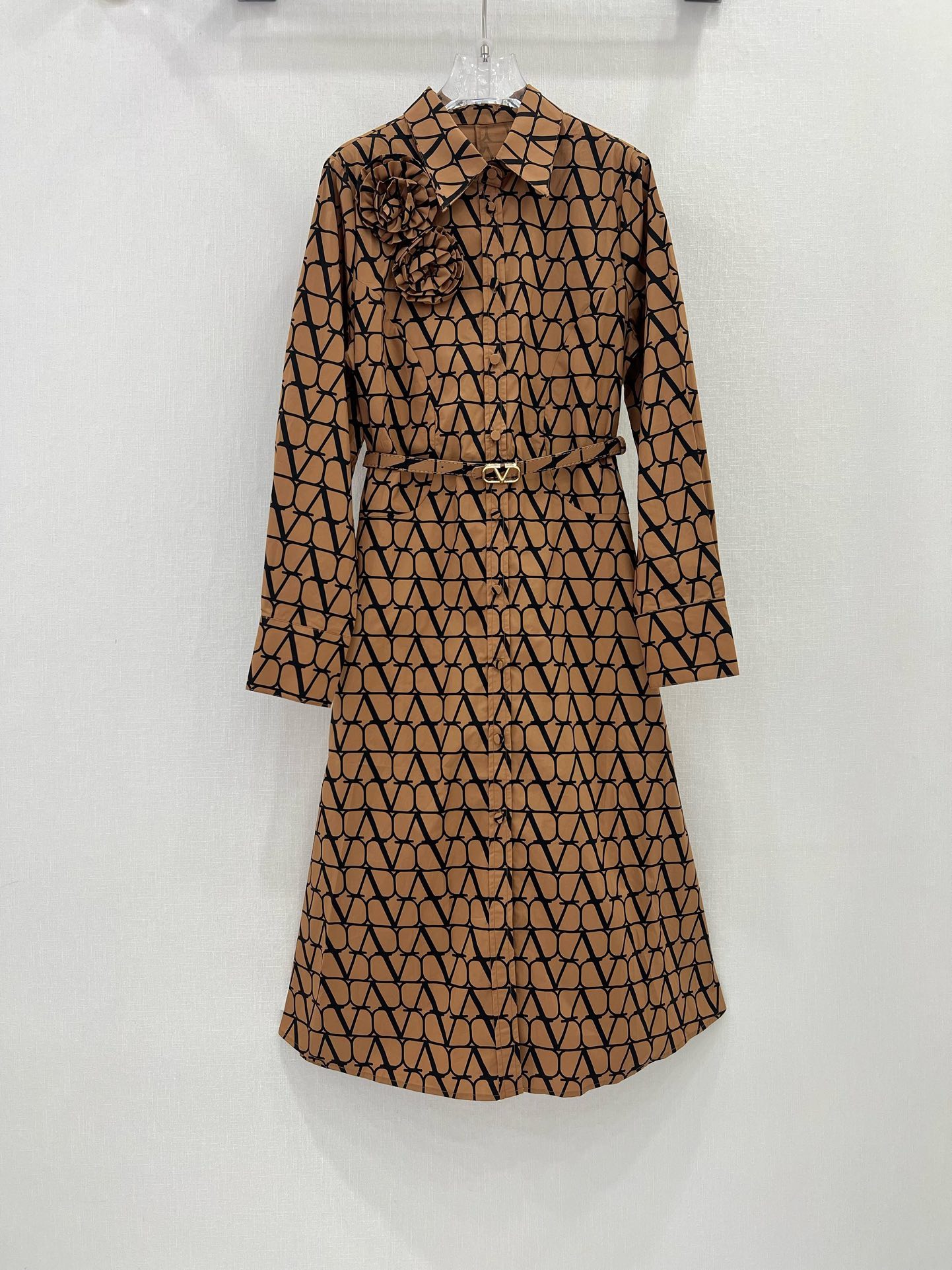 Bagsaaa Va1e*ntin0 Garavani toile Iconograph belt Dress