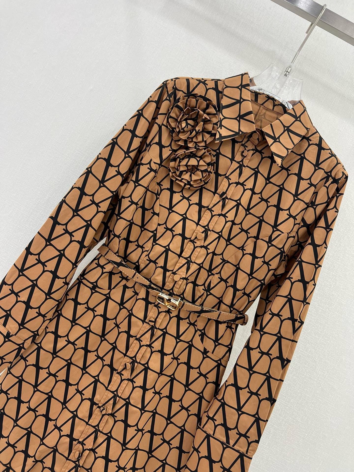 Bagsaaa Va1e*ntin0 Garavani toile Iconograph belt Dress