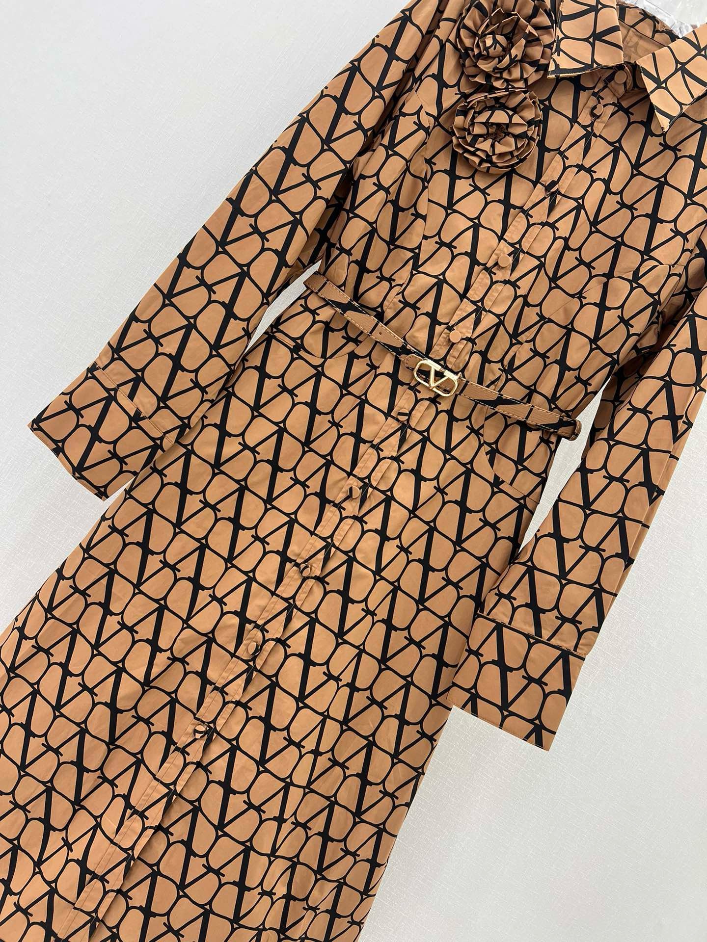 Bagsaaa Va1e*ntin0 Garavani toile Iconograph belt Dress