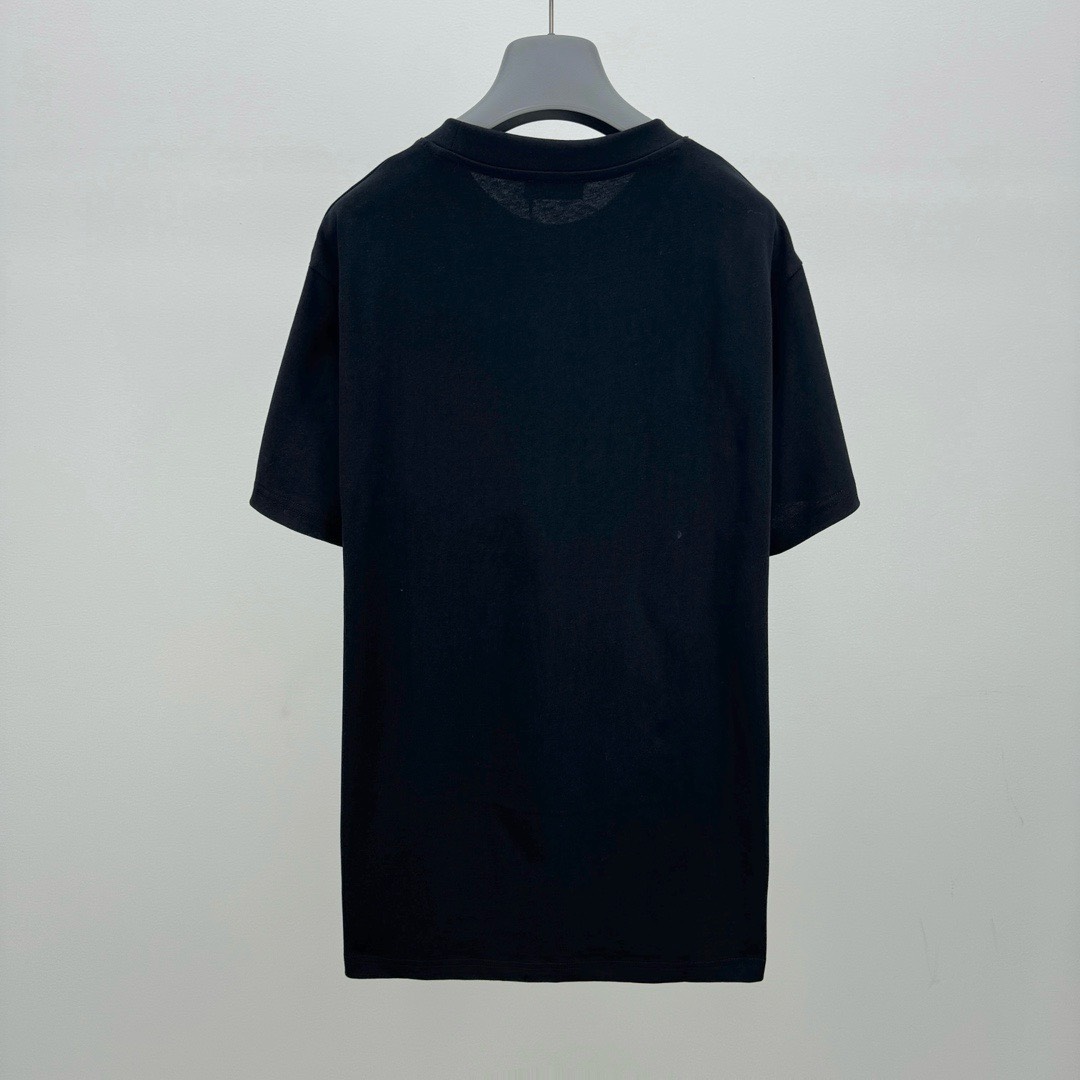 Bagsaaa Pra*a Triangle Logo Black T-Shirt