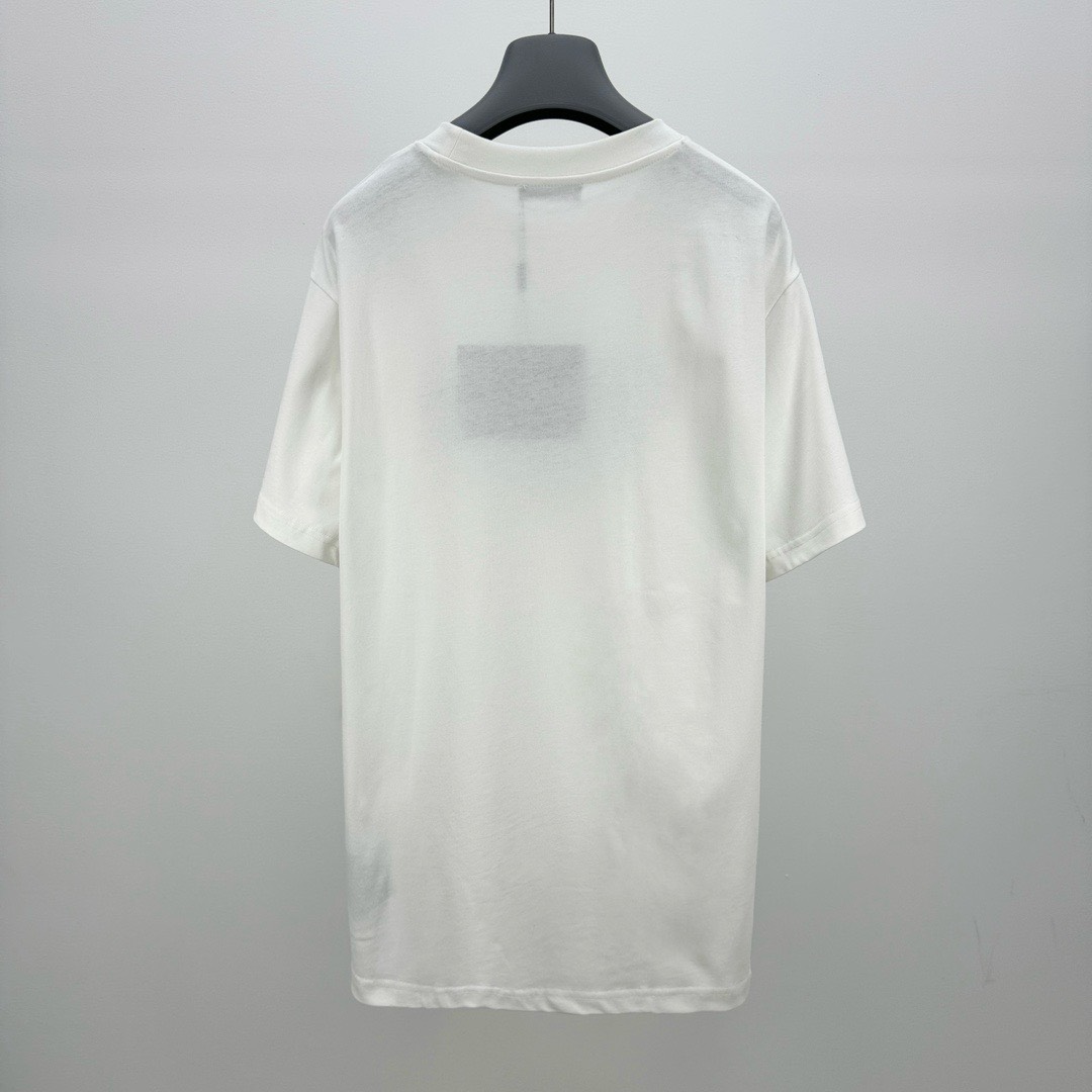Bagsaaa Pra*a Triangle Logo White T-Shirt