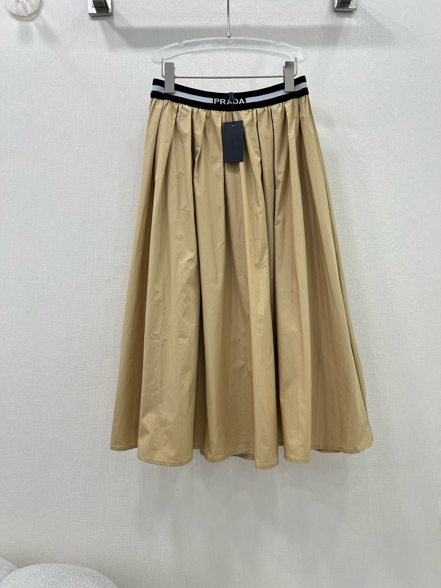 Bagsaaa Pra*a Logo-waist pleat-detail Skirt