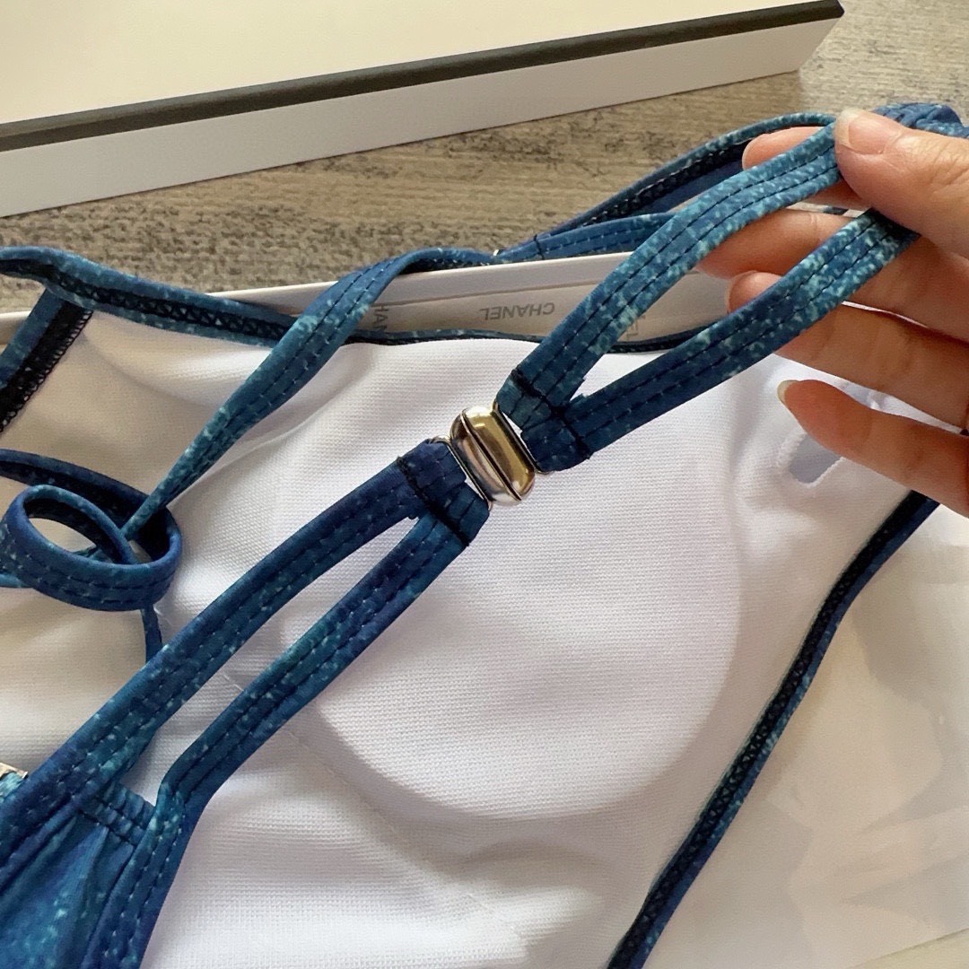 Bagsaaa Pra*a Swimwear Blue Set