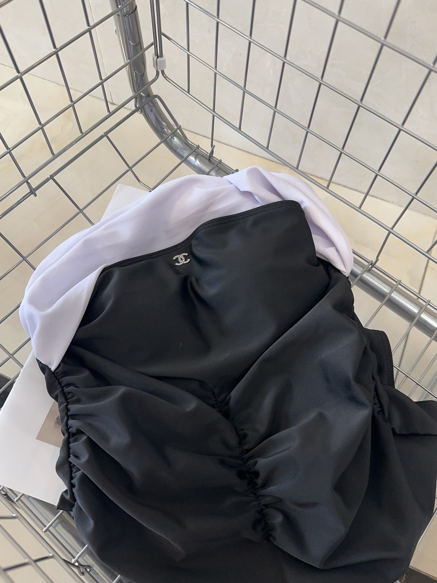 Bagsaaa Ch**el One Piece Two Toned