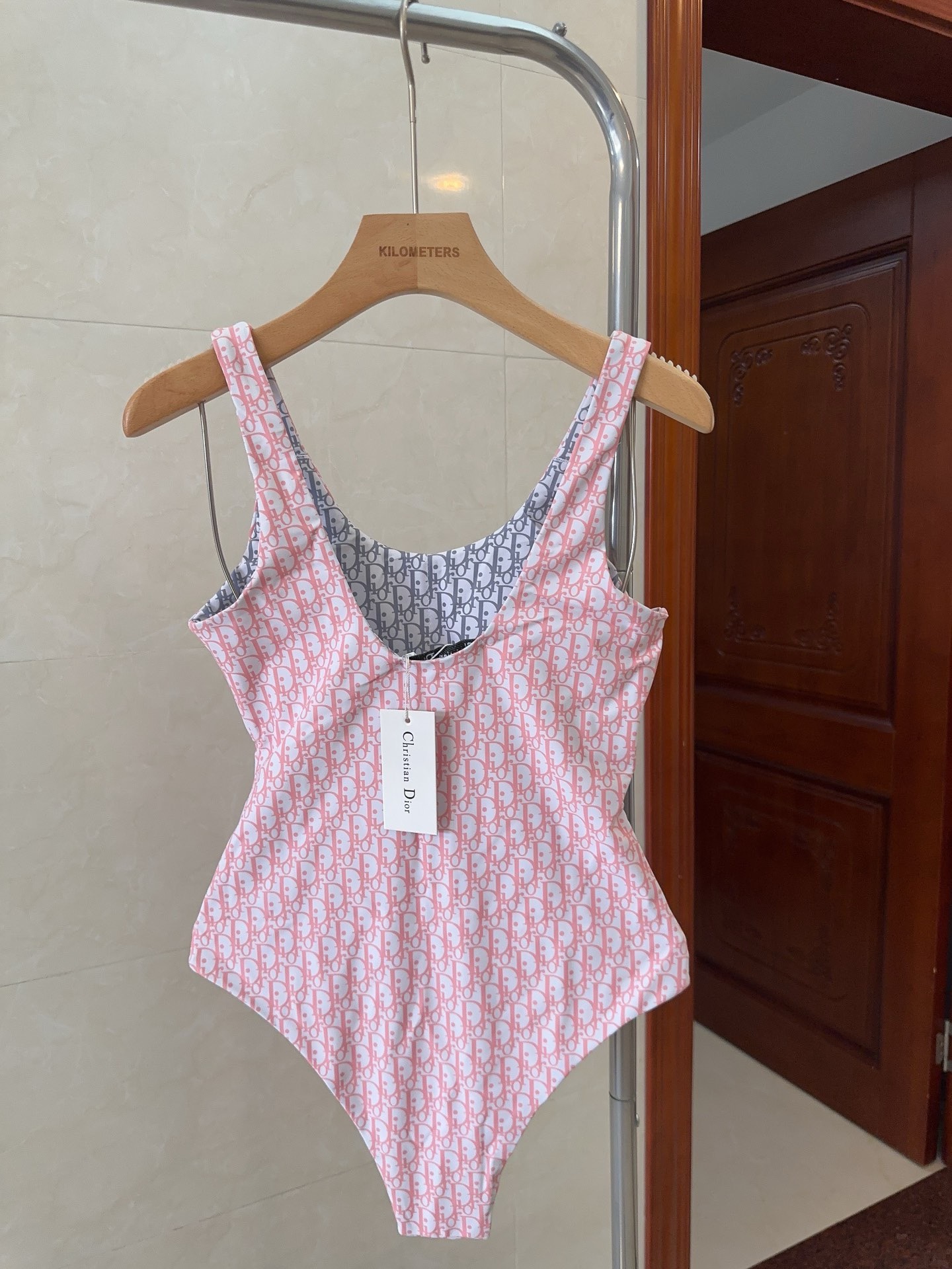 Bagsaaa D10r One Piece Oblique Jacquard Pink