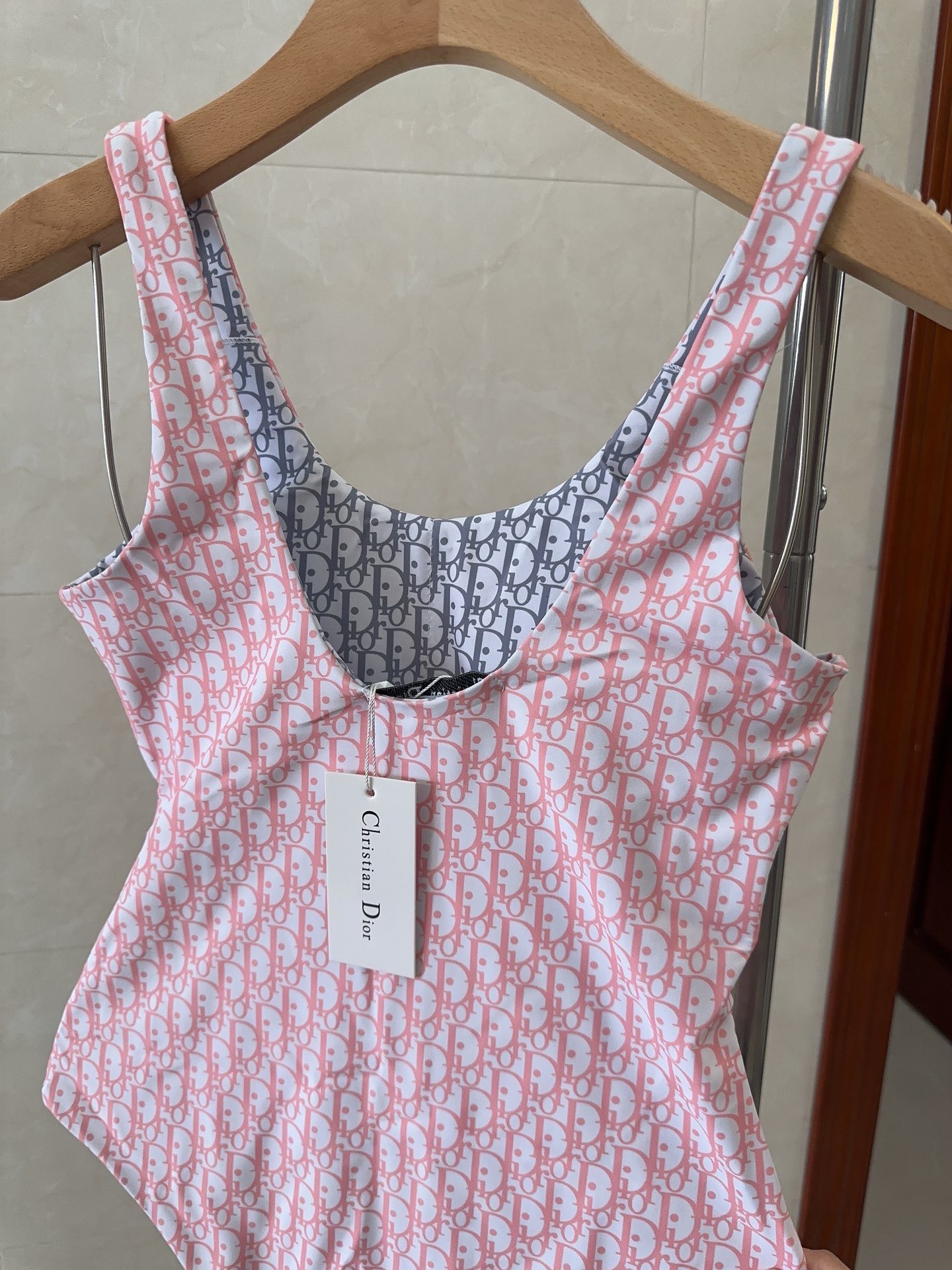 Bagsaaa D10r One Piece Oblique Jacquard Pink