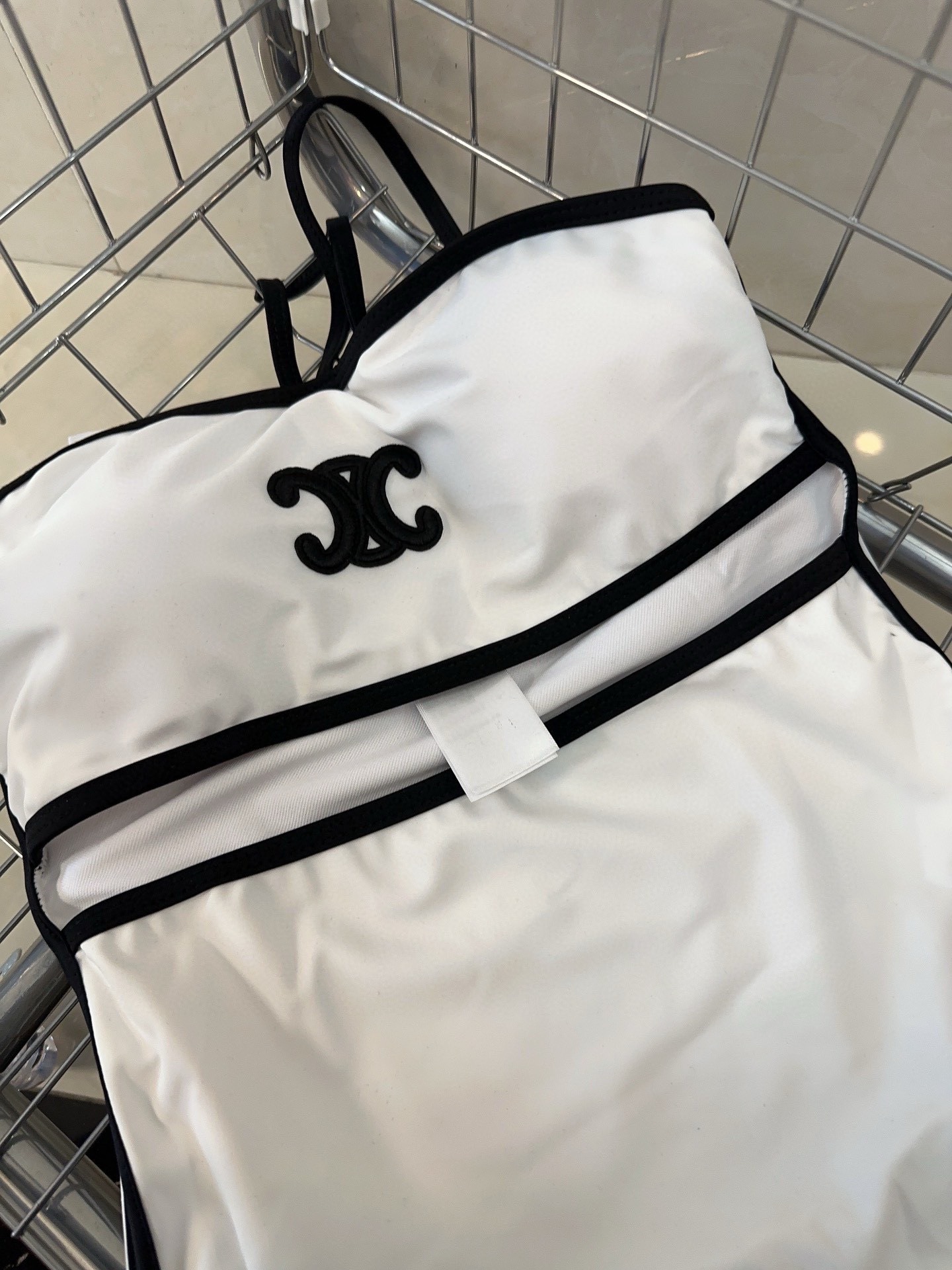 Bagsaaa Ce1i*e One Piece White Swimwear