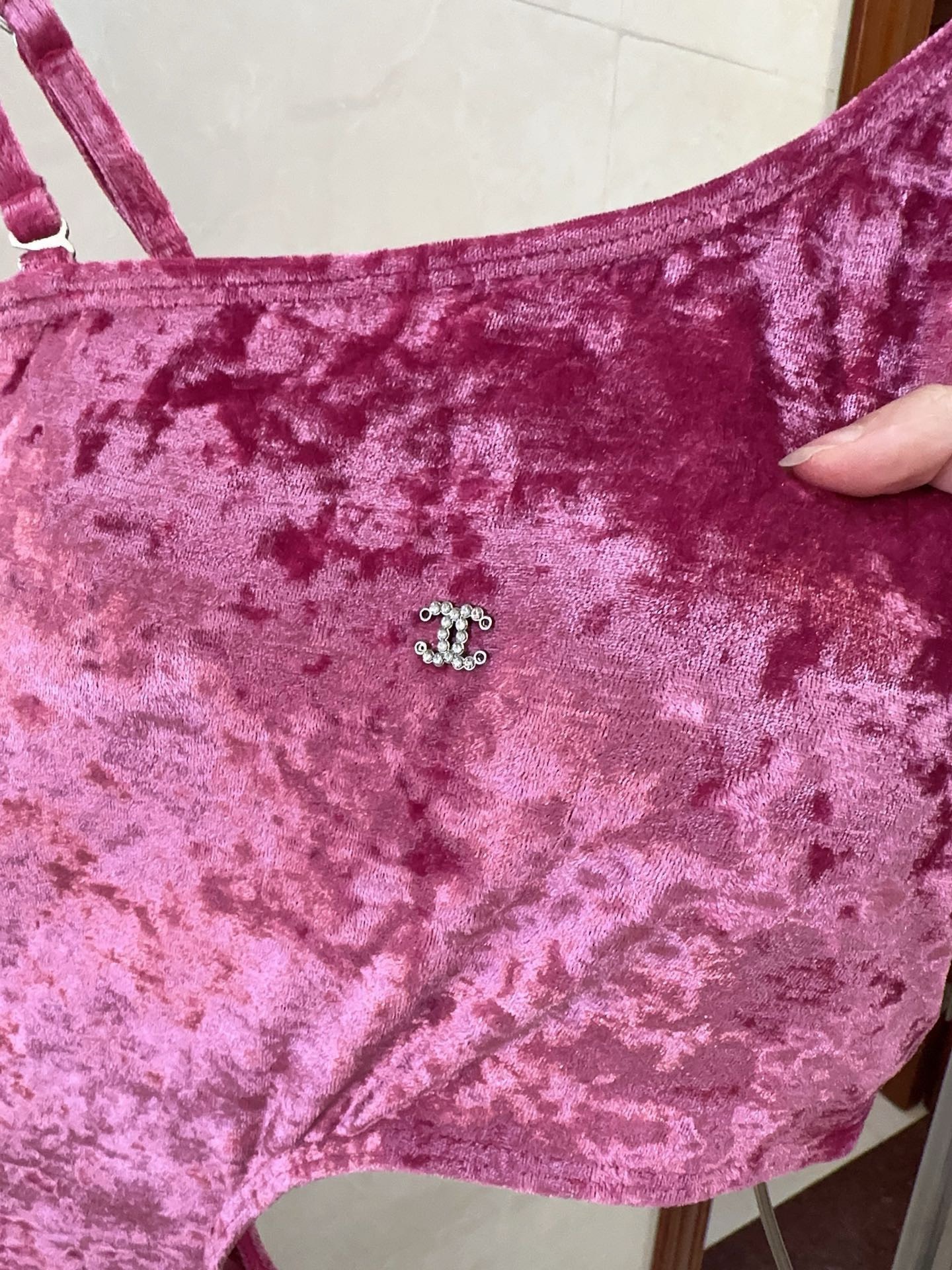 Bagsaaa Ch**el Pink One Piece Swimwear