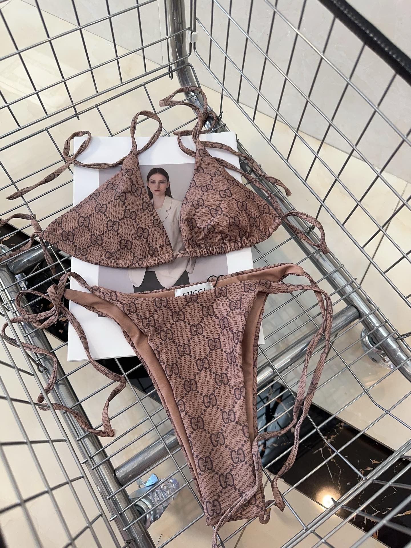 Bagsaaa Gvc*1 GG Ebony Brown Bikini Set