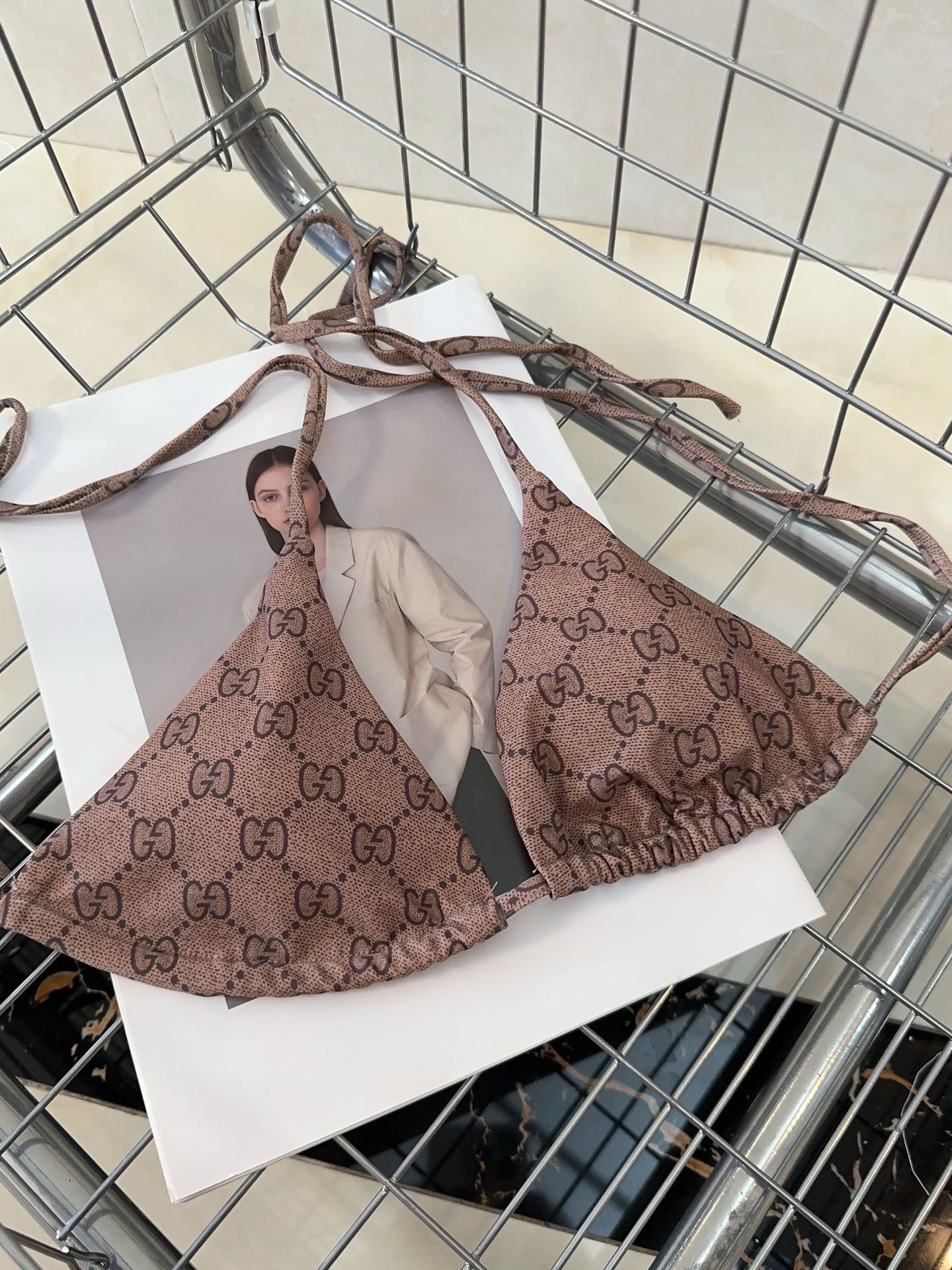 Bagsaaa Gvc*1 GG Ebony Brown Bikini Set