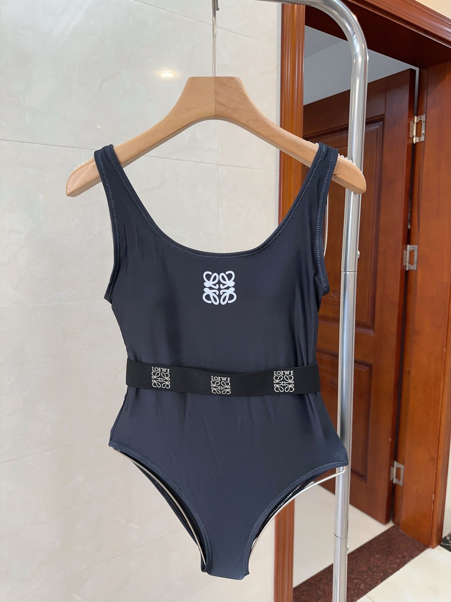 Bagsaaa L0ew* Black One Piece Swimwear
