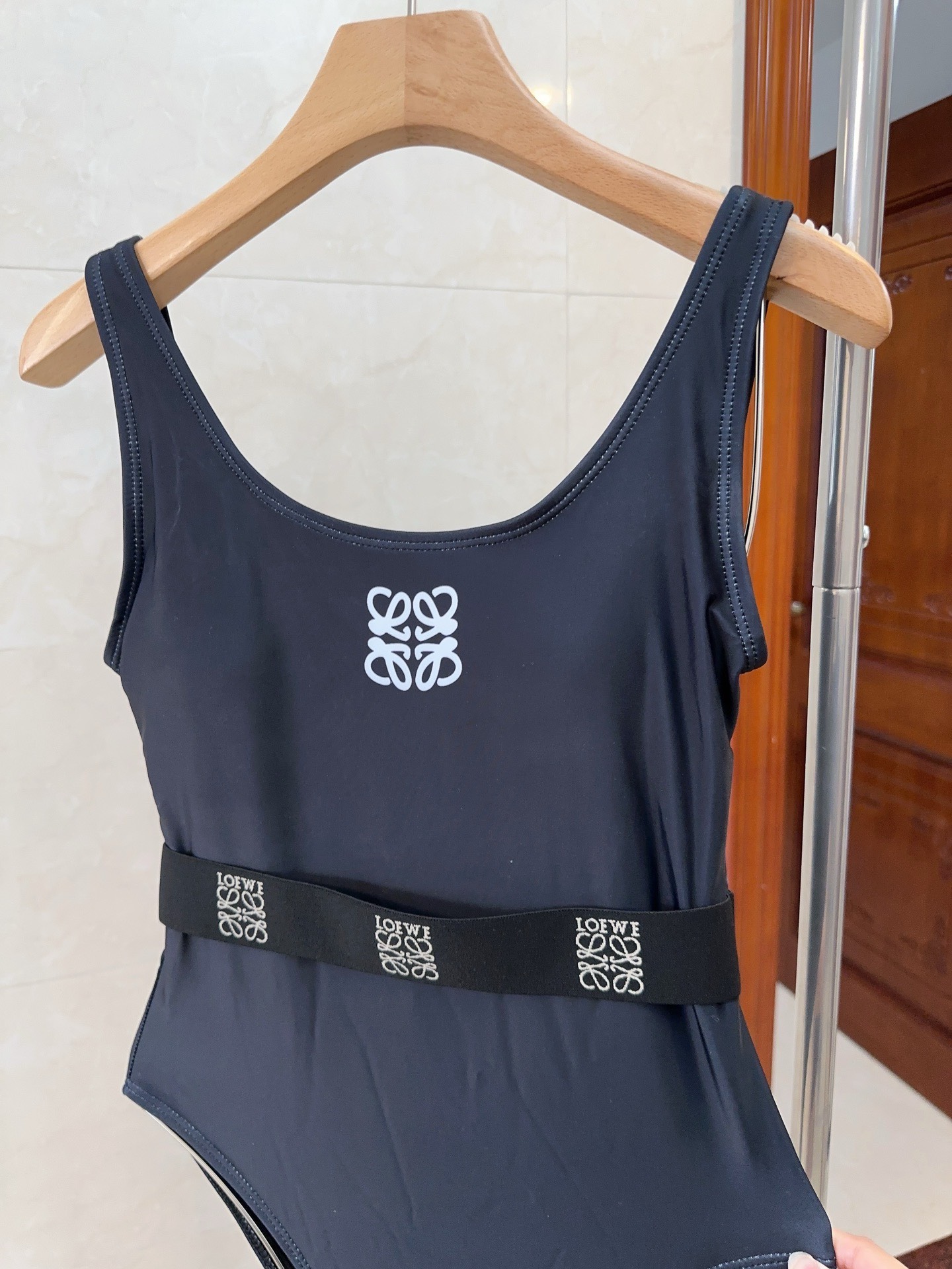 Bagsaaa L0ew* Black One Piece Swimwear