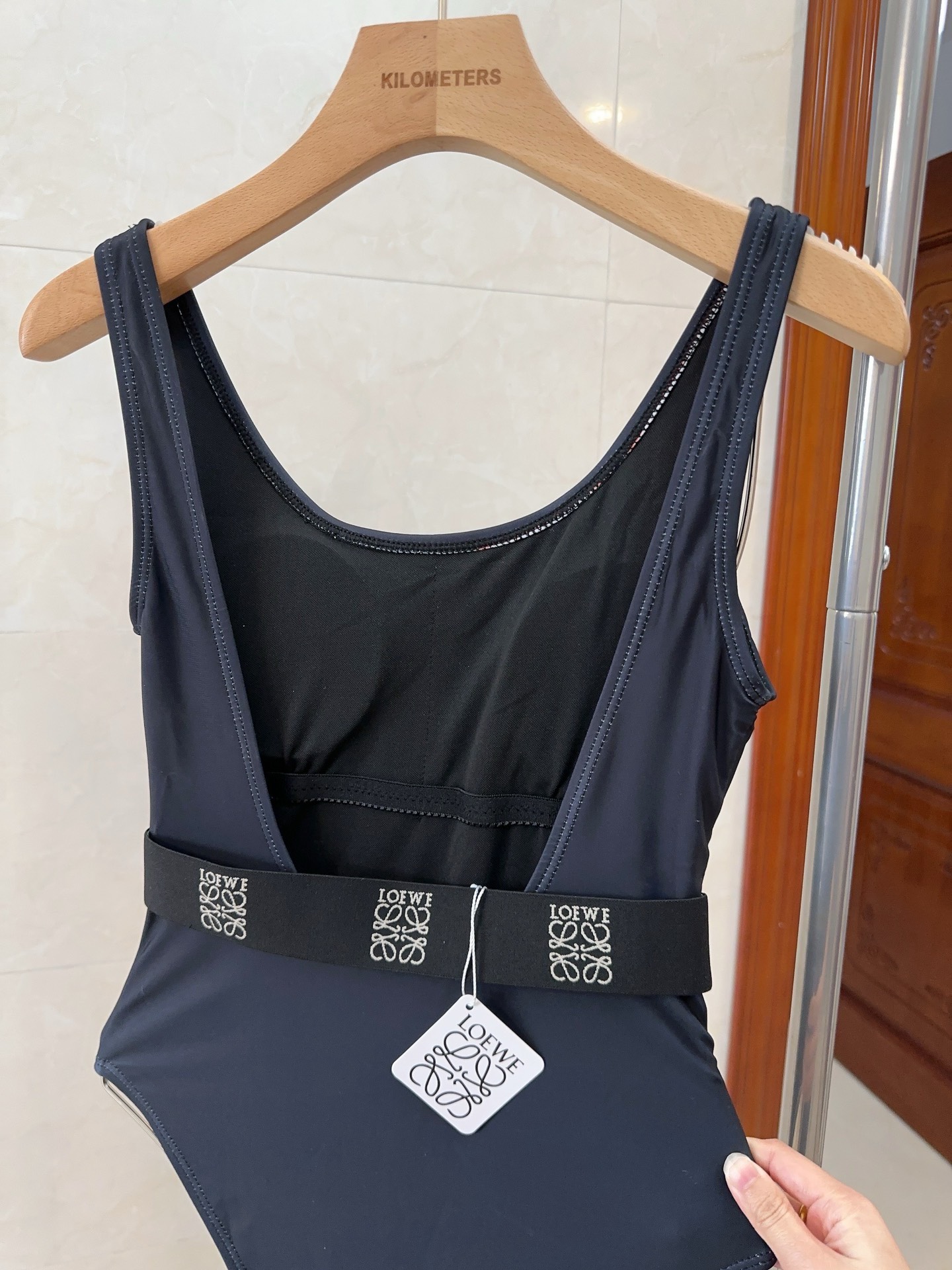 Bagsaaa L0ew* Black One Piece Swimwear