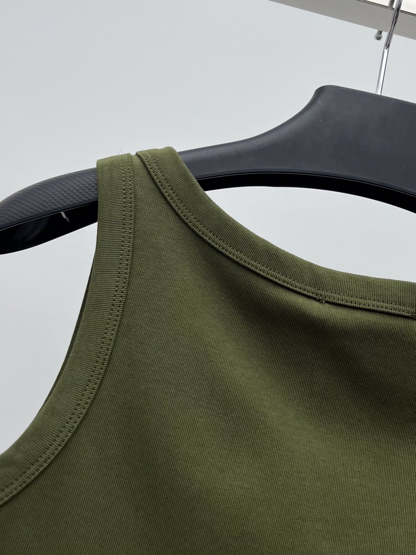 Bagsaaa Pra*a Olive Green Tank Top
