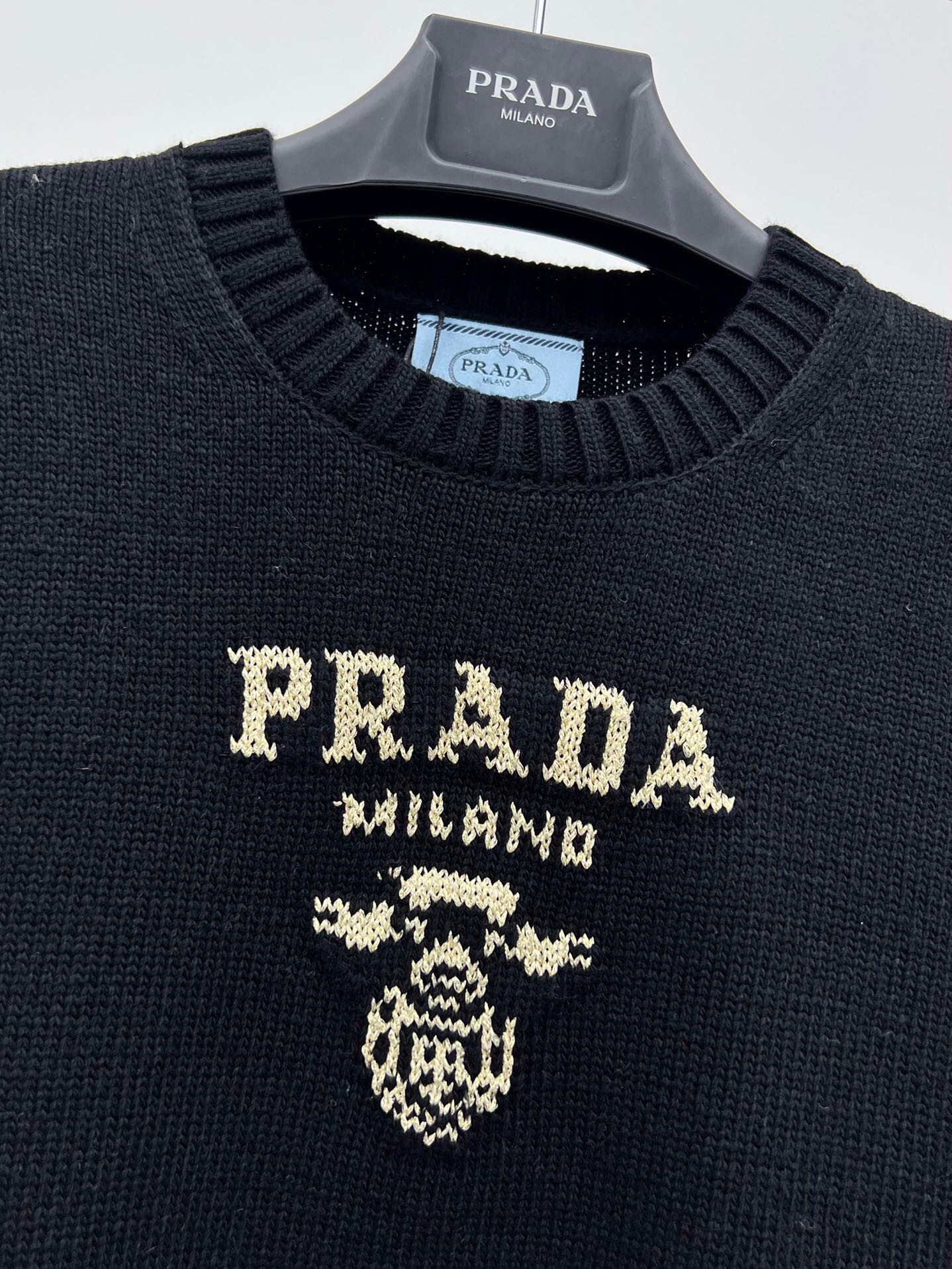 Bagsaaa Pra*a Sweater With Fur Cuff