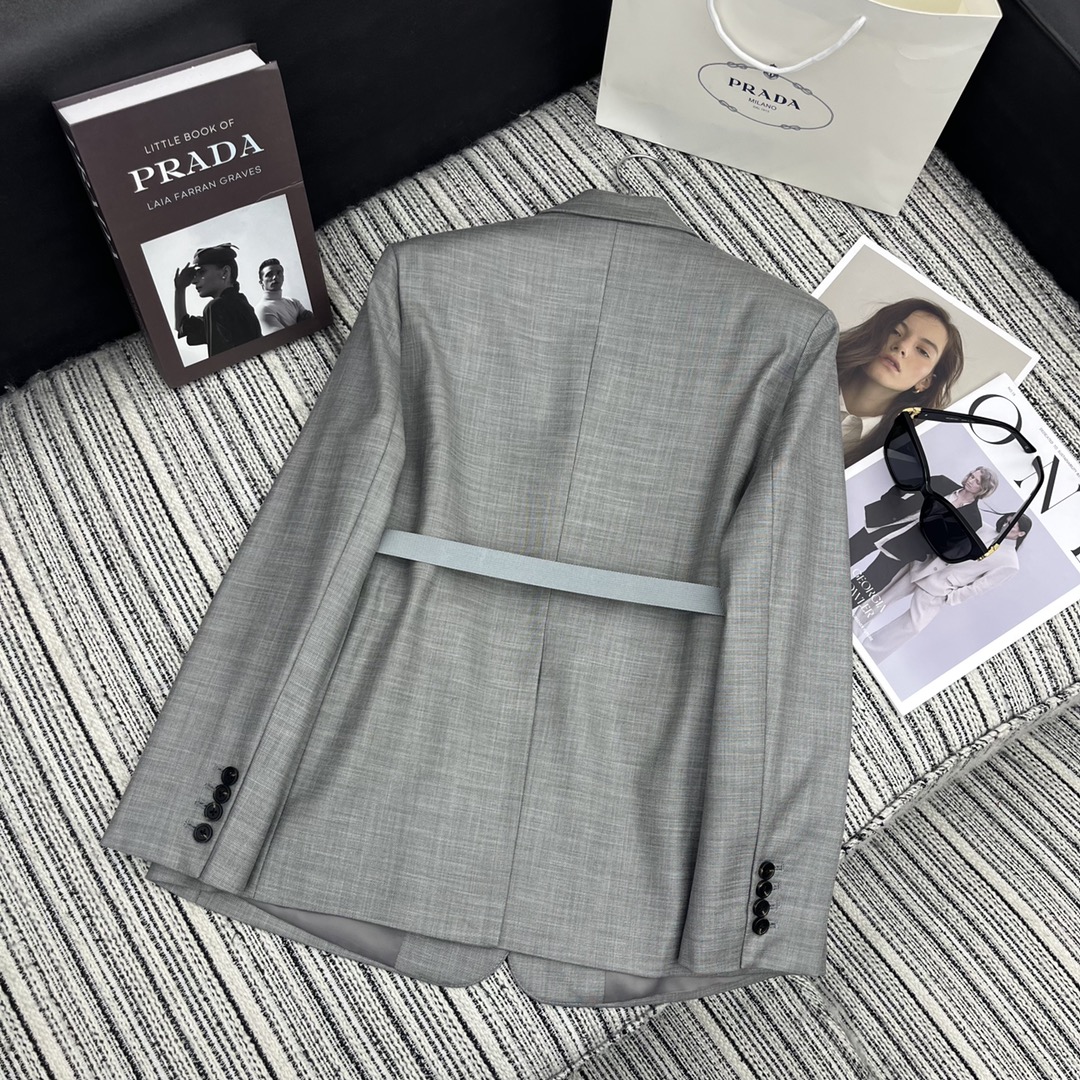 Bagsaaa Pra*a Kid Mohair Sinlge Breasted Jacket