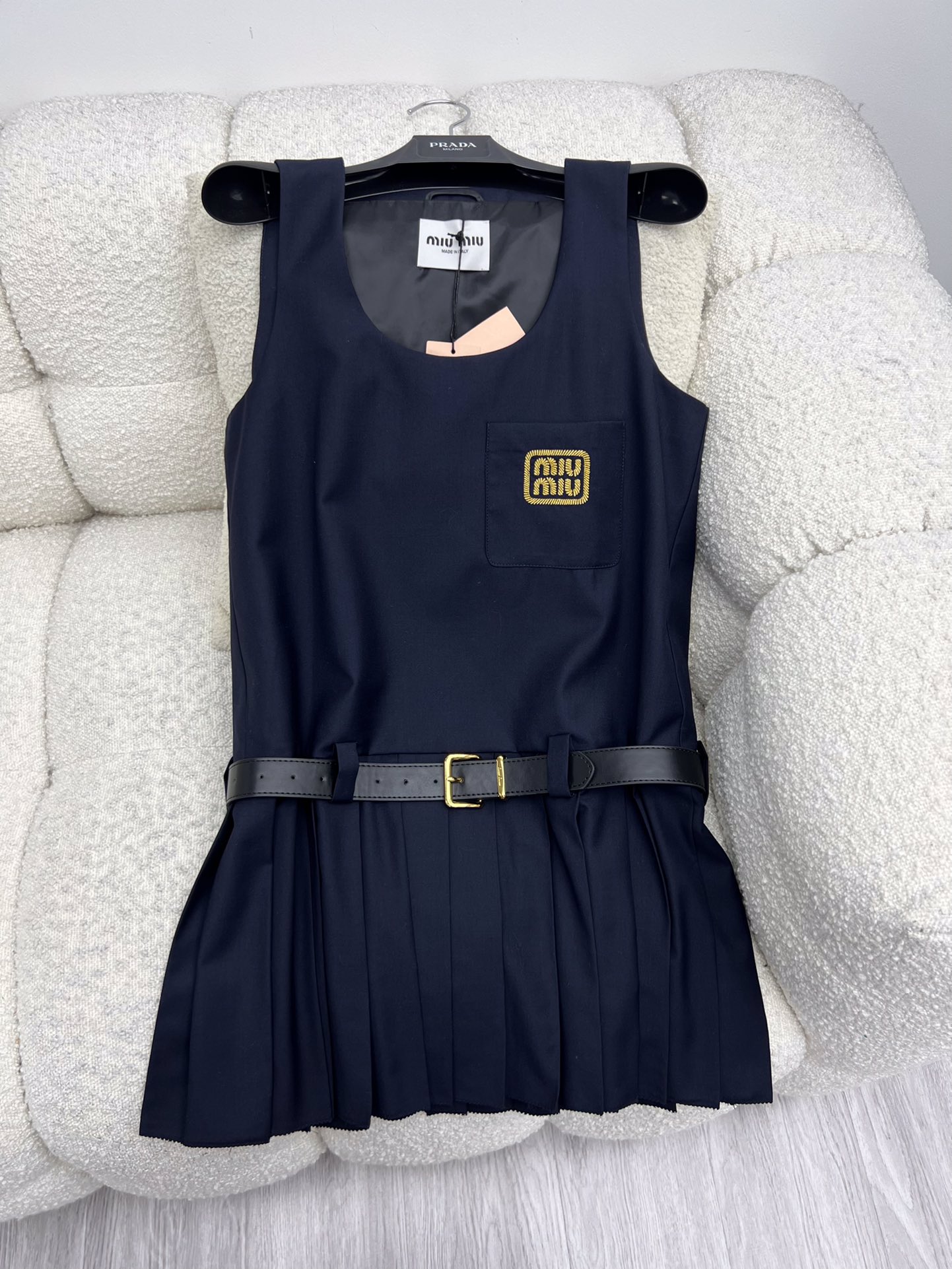 Bagsaaa M1um1u Belt Dress