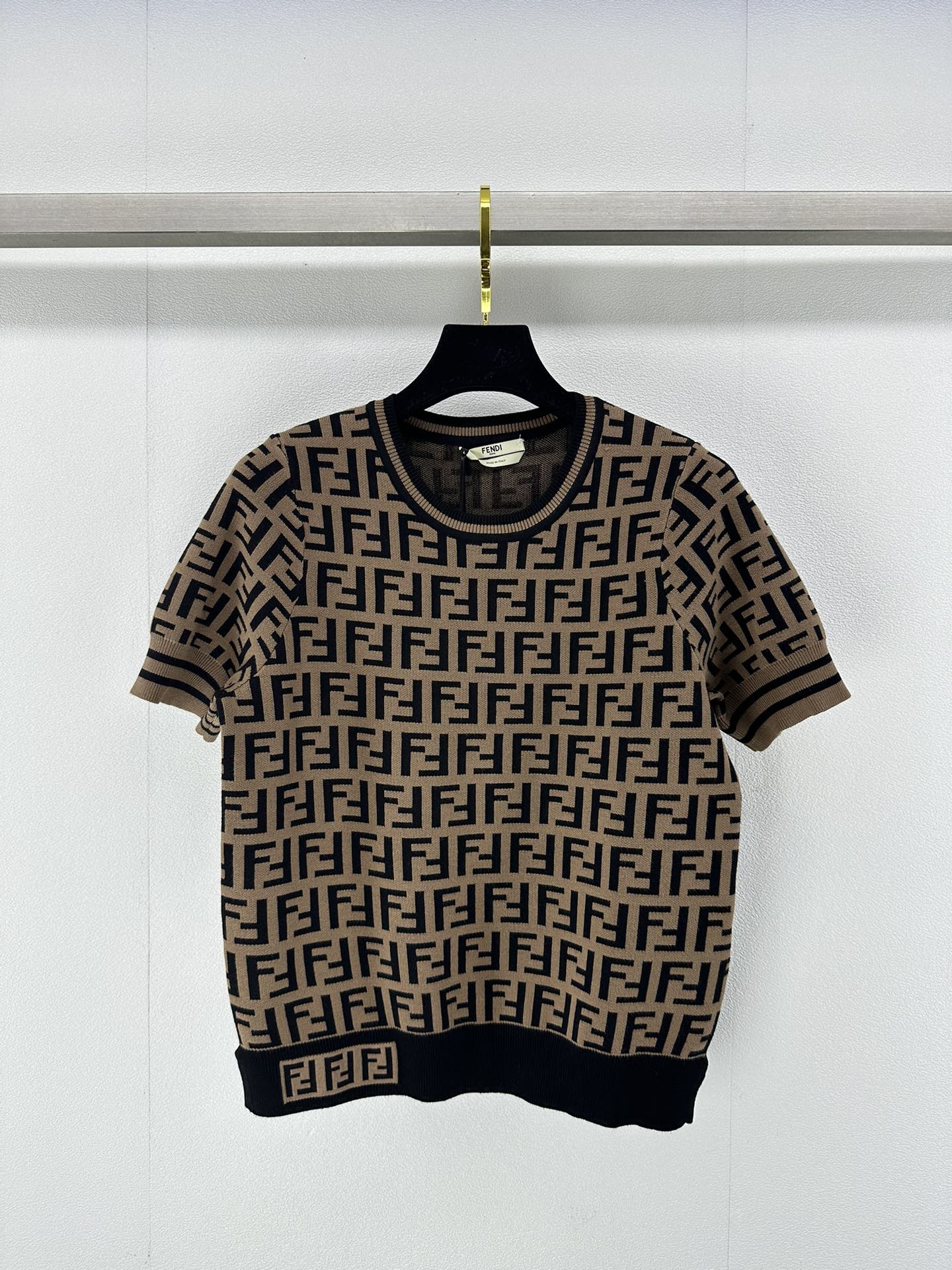 BAGSAAA F**di FF MOTIF SHORT SLEEVES PULLOVER
