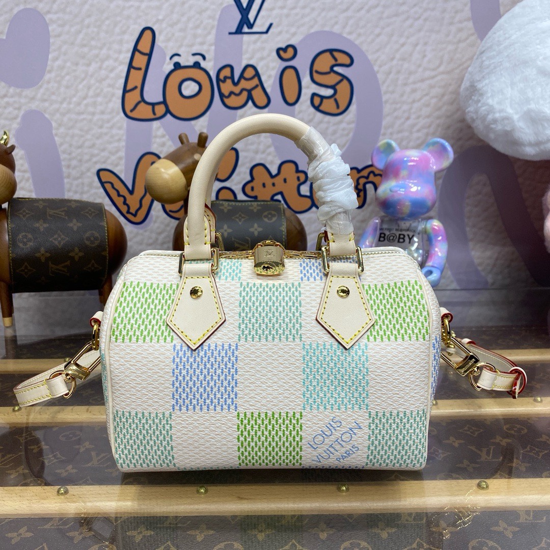 Bagsaaa L0vis Vvtt0n N40515 Speedy Bandoulière 20 Damier Giant - 20 x 15 x 12.5 cm