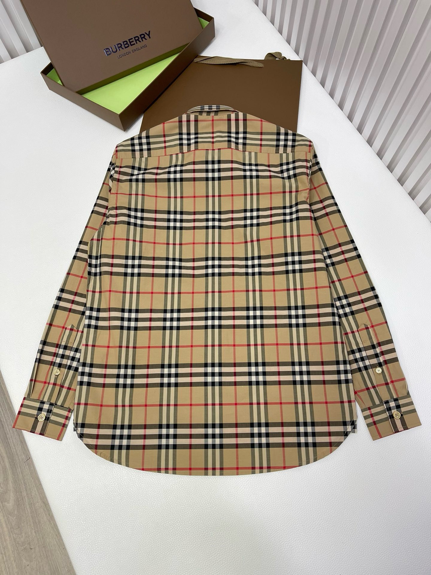 Bagsaaa Bv*b*rry Vintage Check cotton poplin shirt