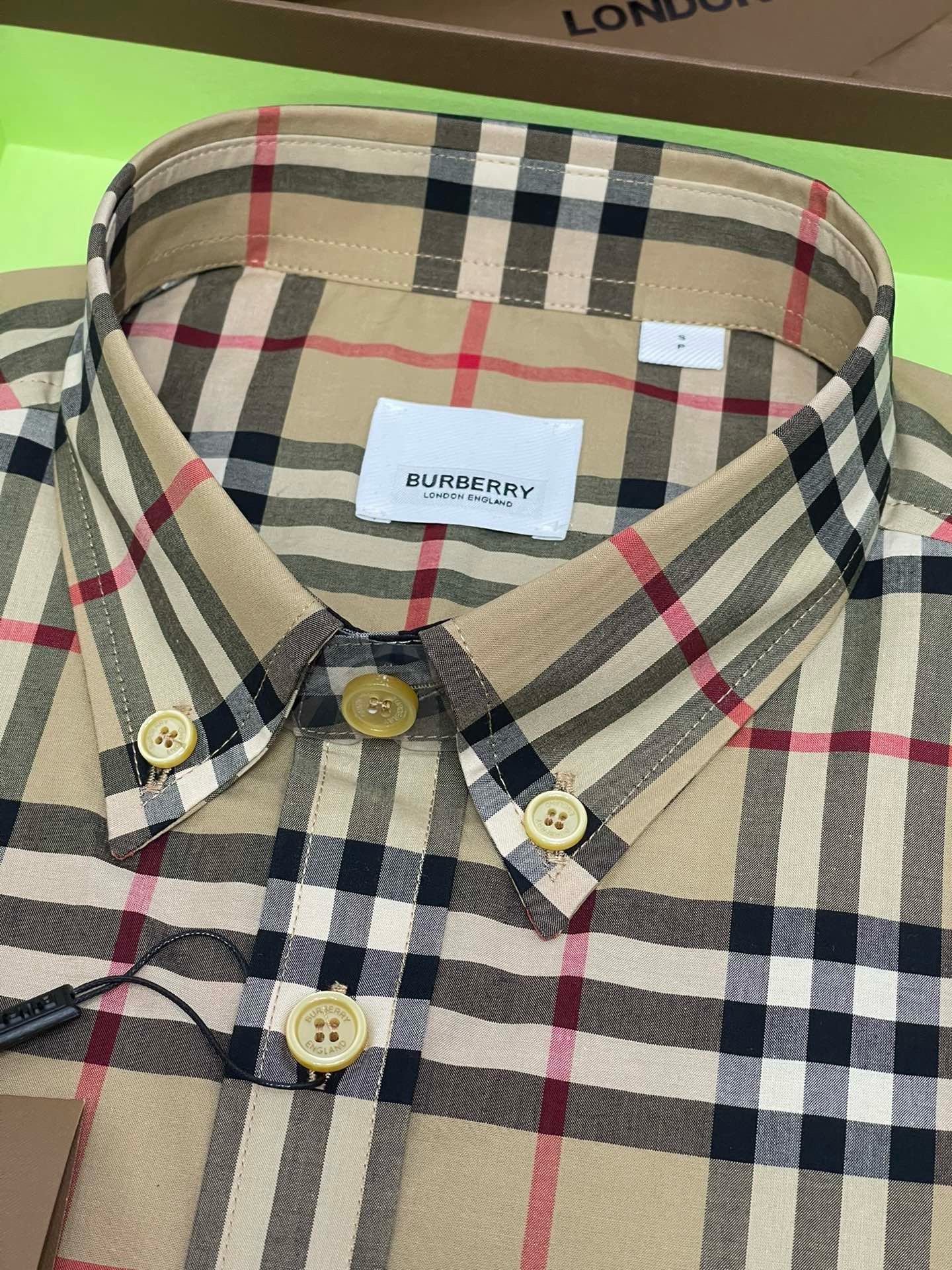 Bagsaaa Bv*b*rry Vintage Check cotton poplin shirt