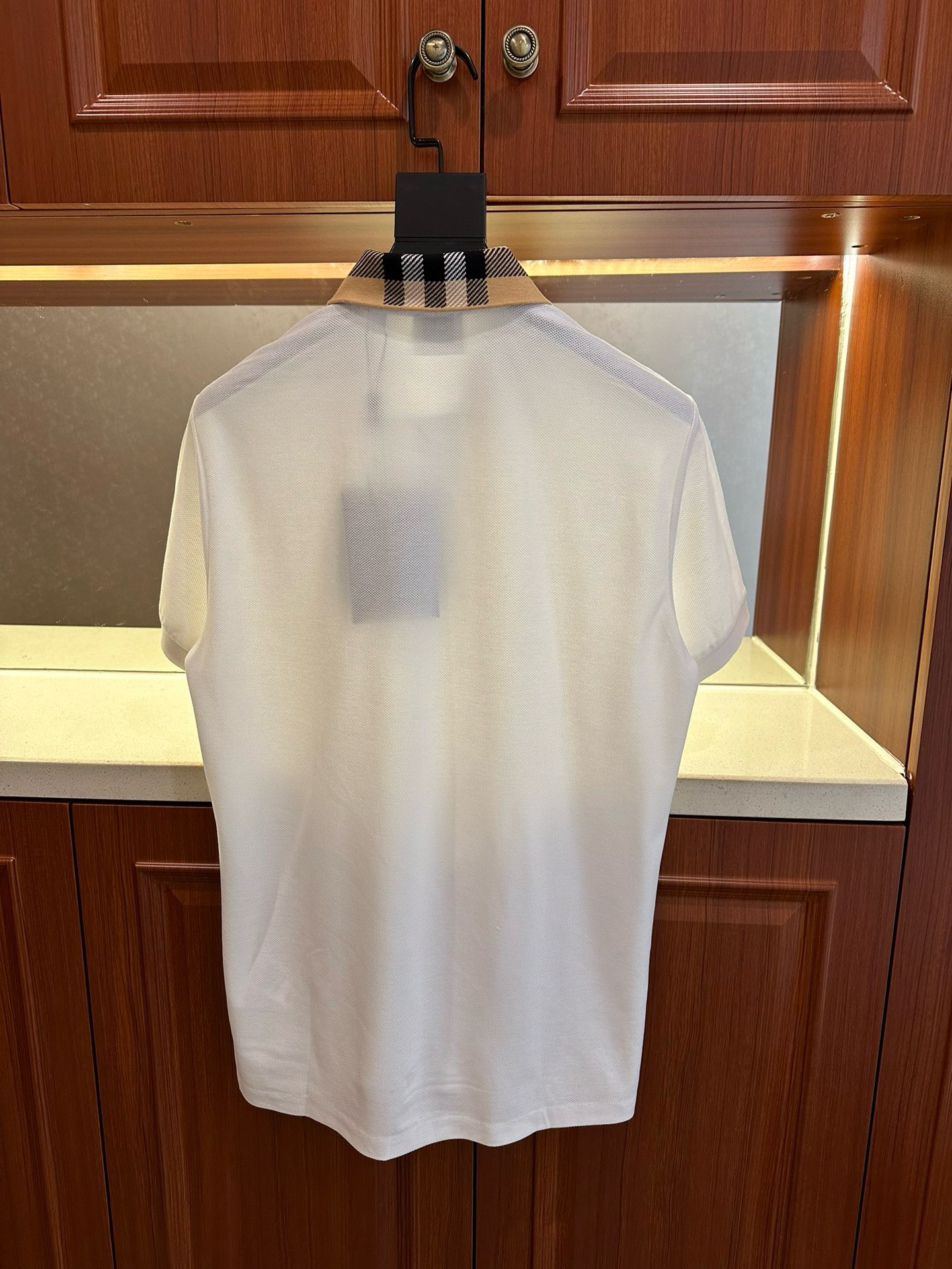 BAGSAAA Bv*b*rry LONDON ENGLAND POLO CODY SHIRT WHITE